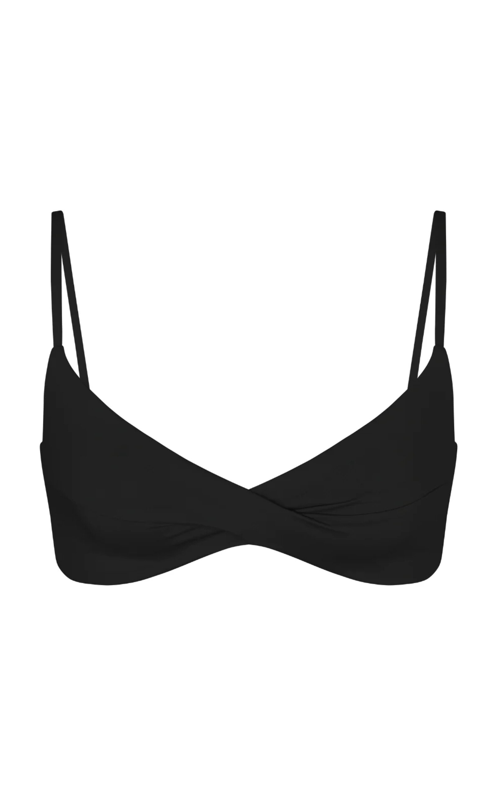 Shop Left On Friday Wave Bikini Top In Black