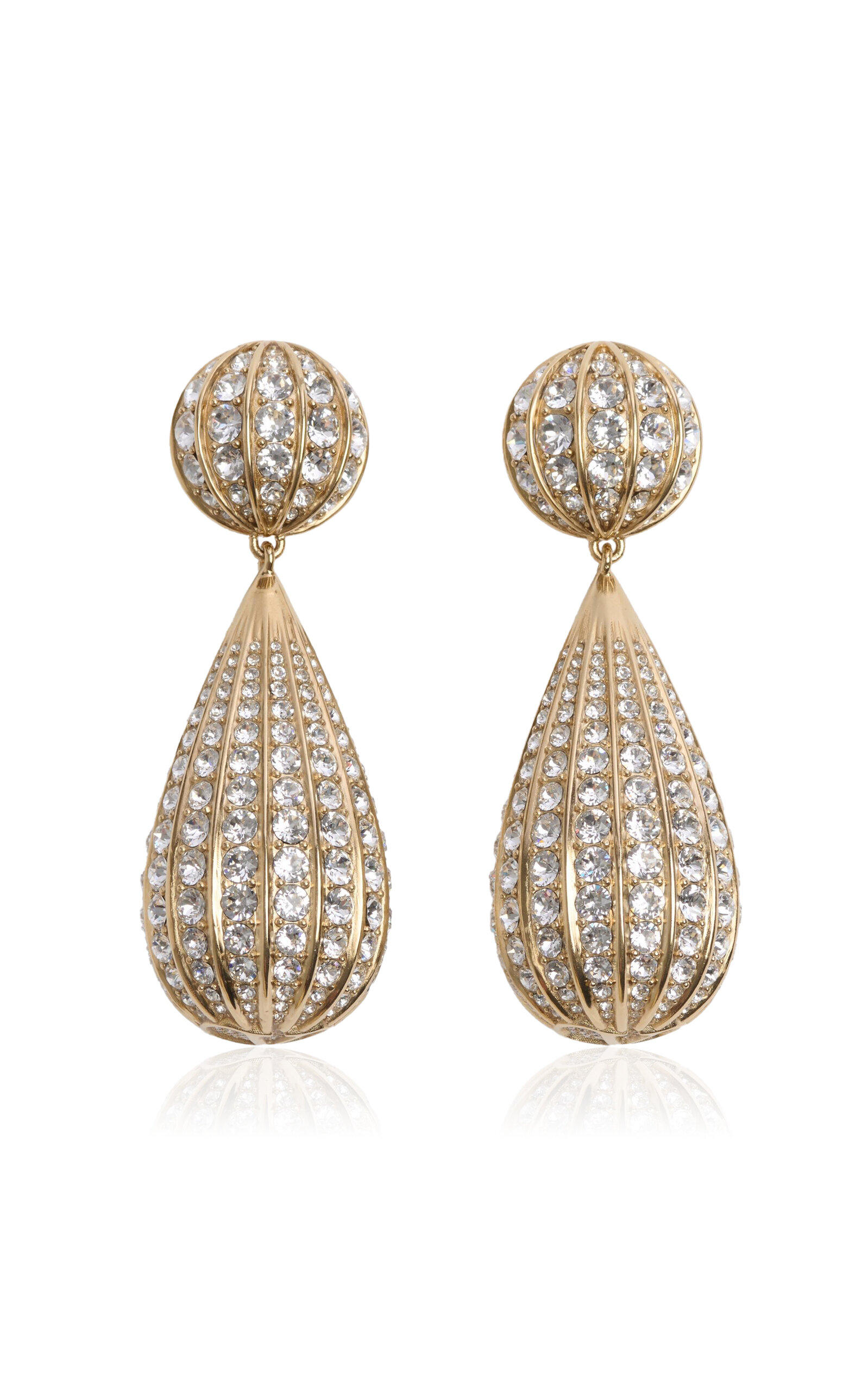 Crystal Gold-Tone Earrings