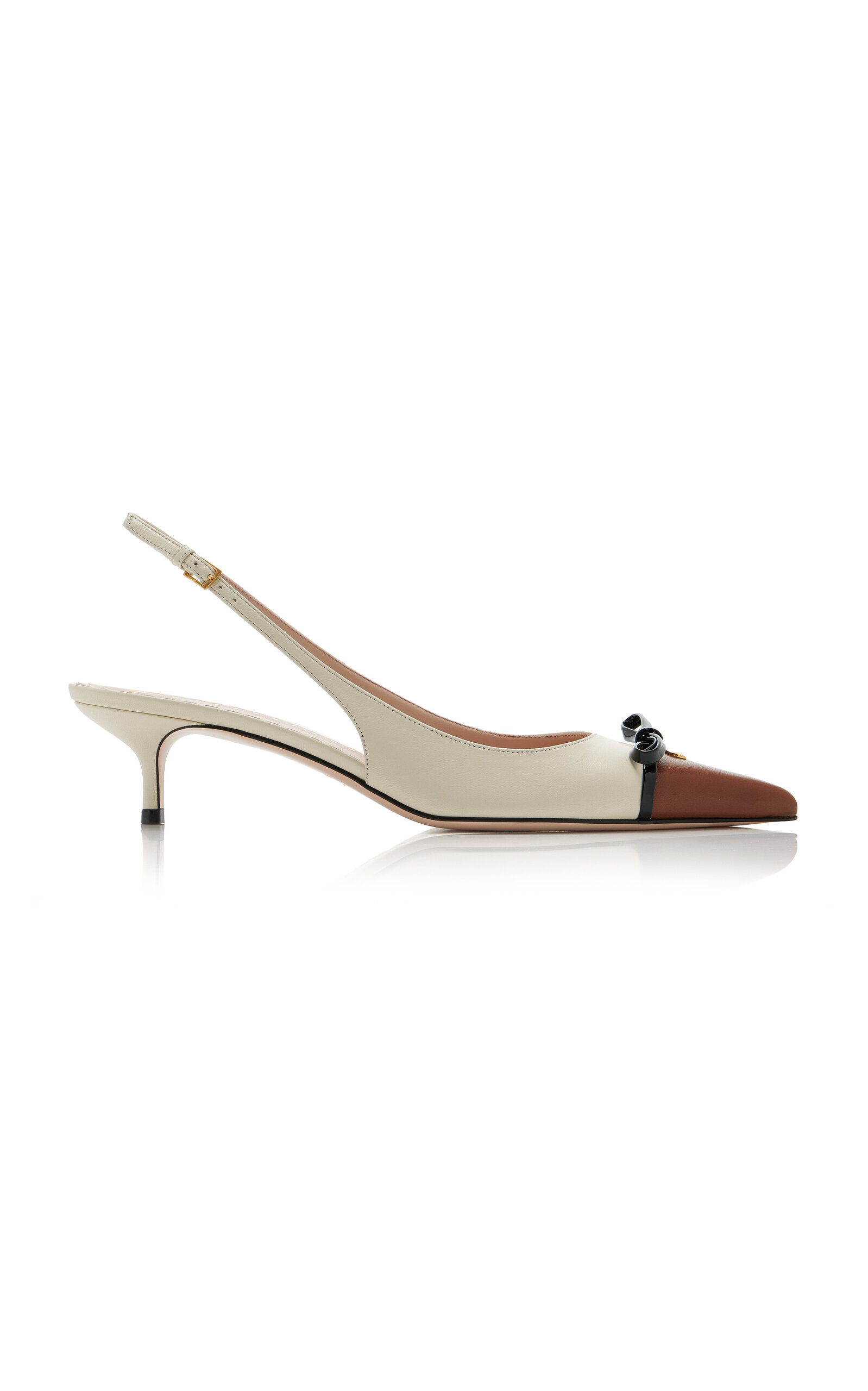 Bepointy Leather Slingback Pumps