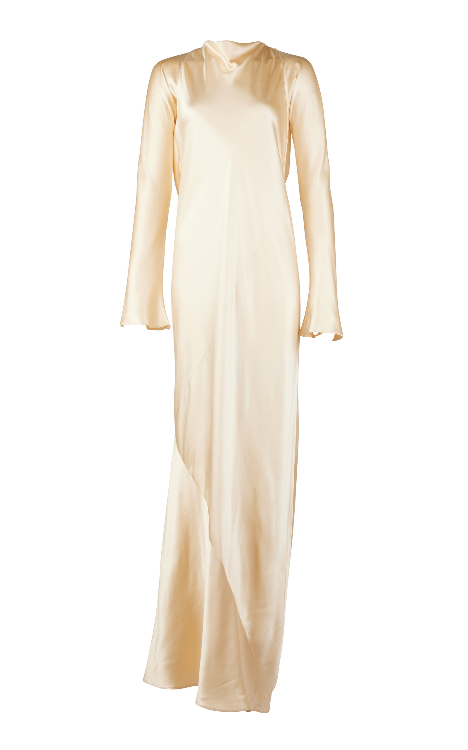 Fenix Silk Long Sleeve Maxi Dress