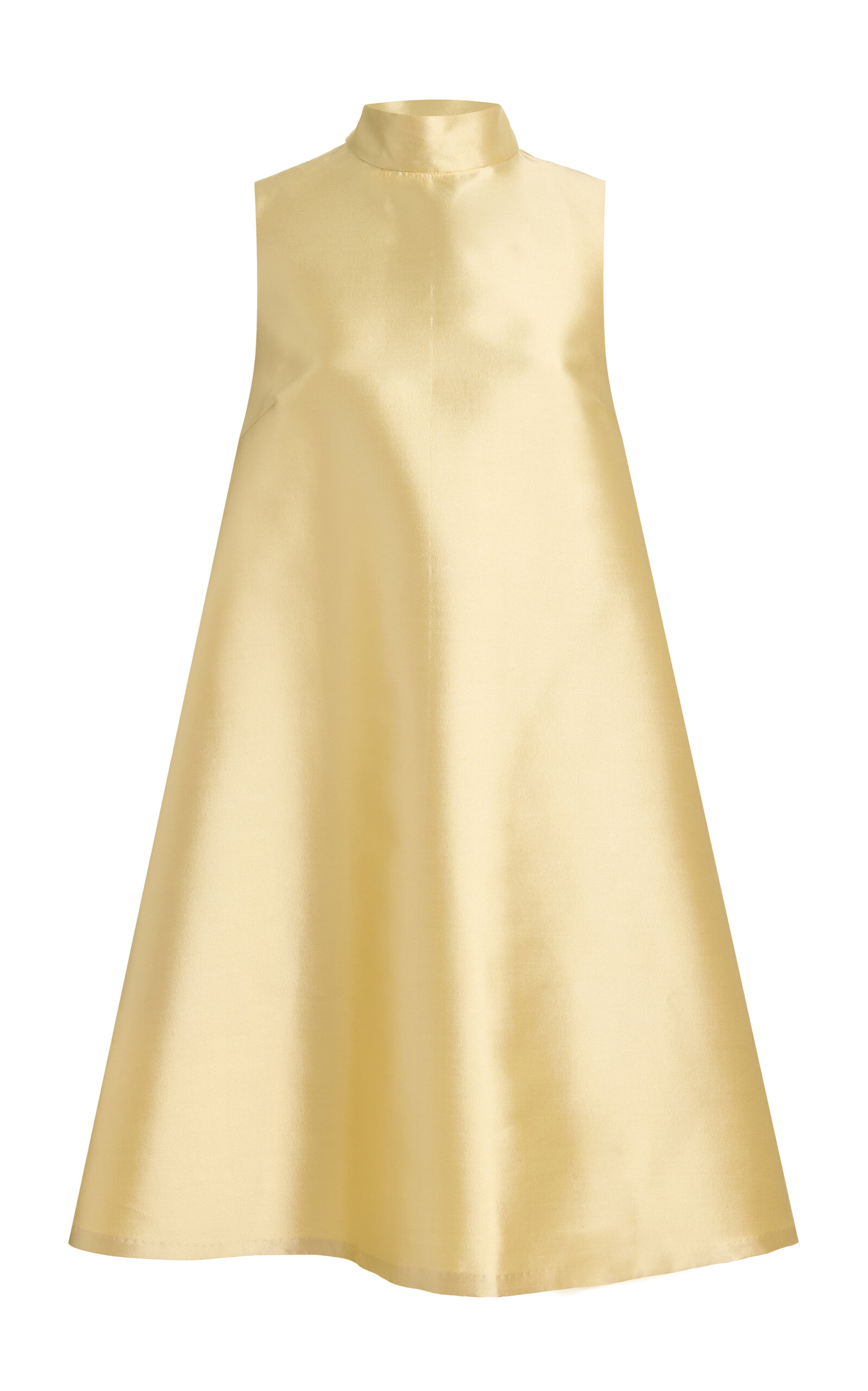 Quiven Silk Wool A-line Mini Dress