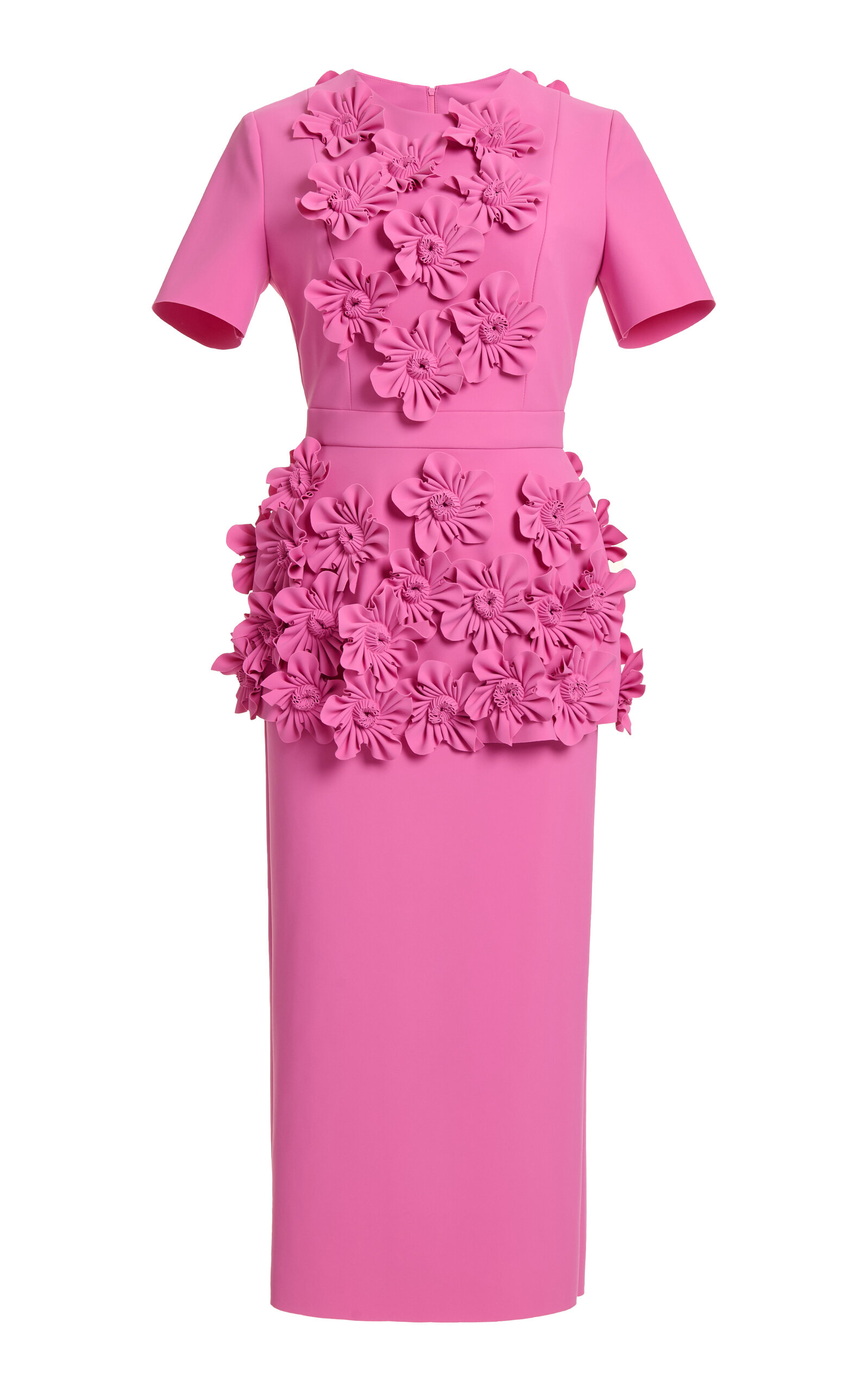 Rafiki Floral-Appliquéd Column Midi Dress
