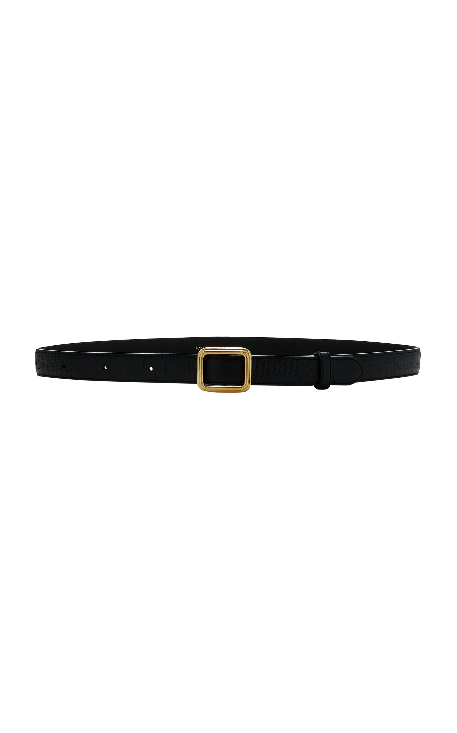 Lié Studio The Georgia Croc-Effect Leather Belt