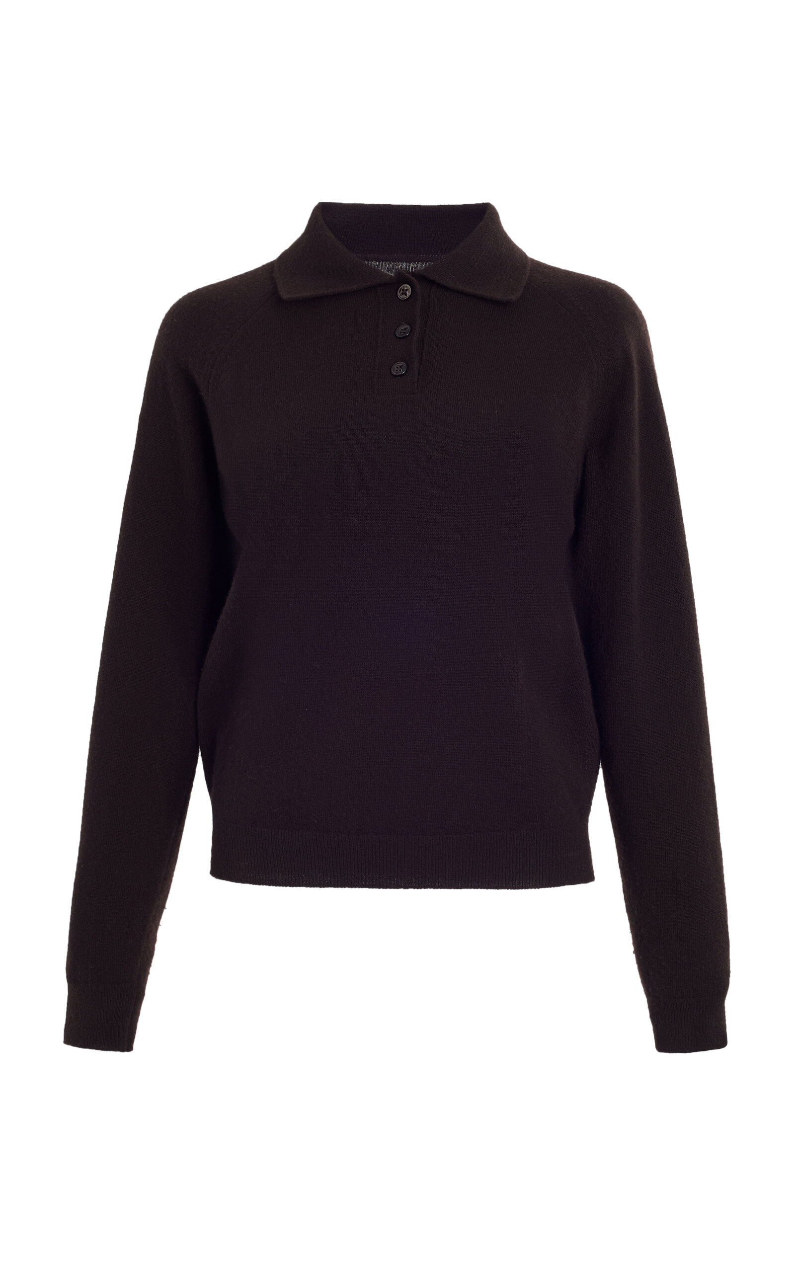 Shop Maison Margiela Knit Wool Polo Top In Brown