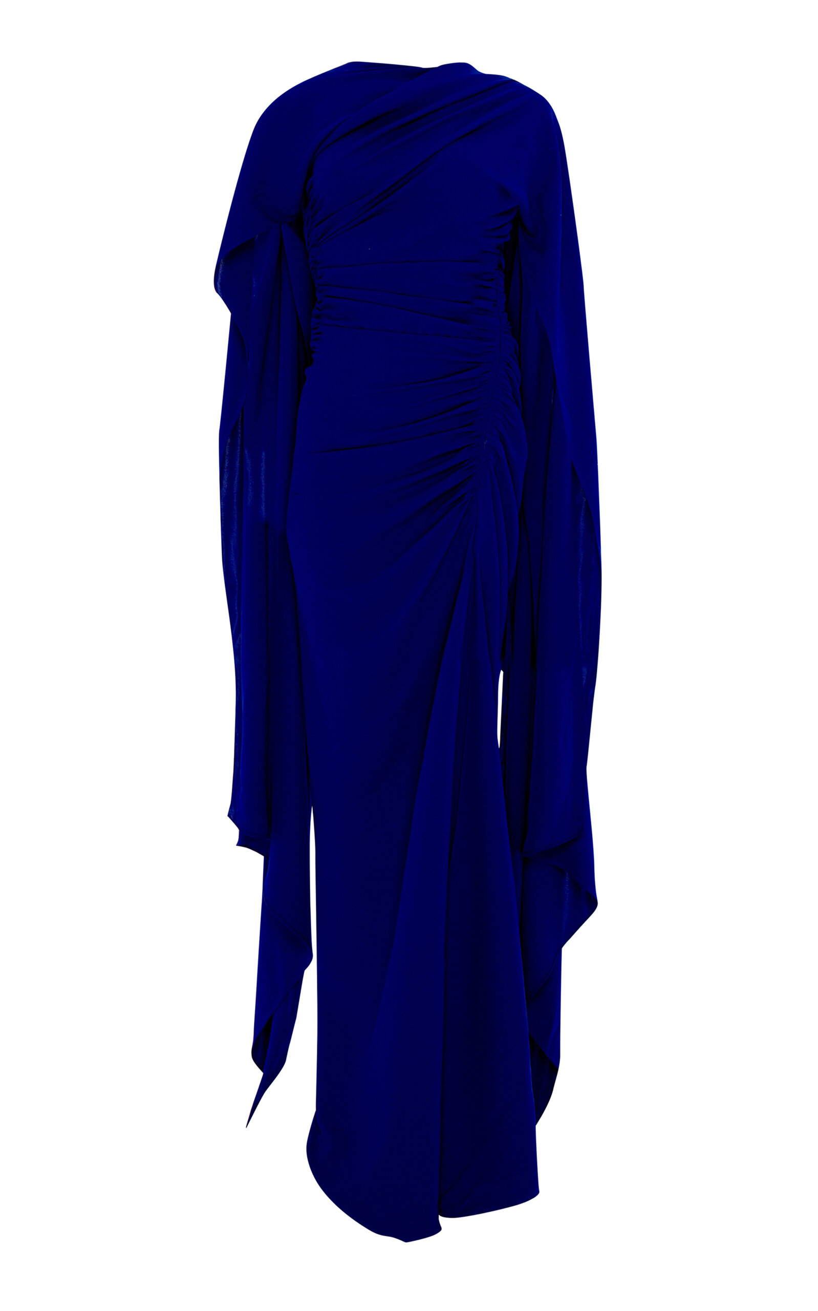 Draped Silk Crepe Gown