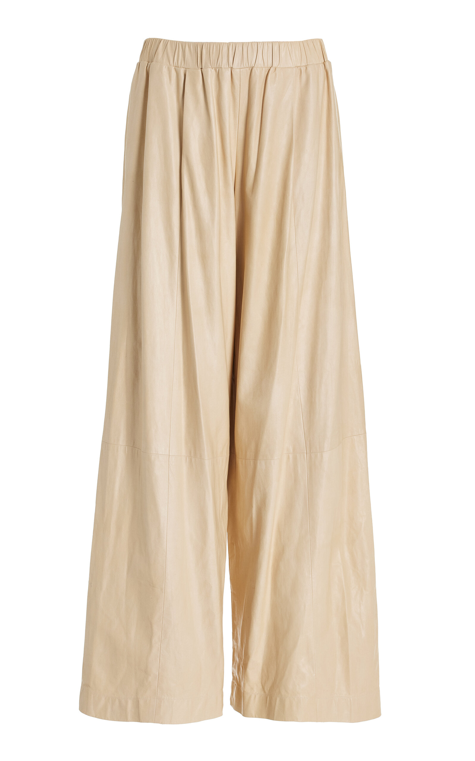 Eva Leather Wide-Leg Pants