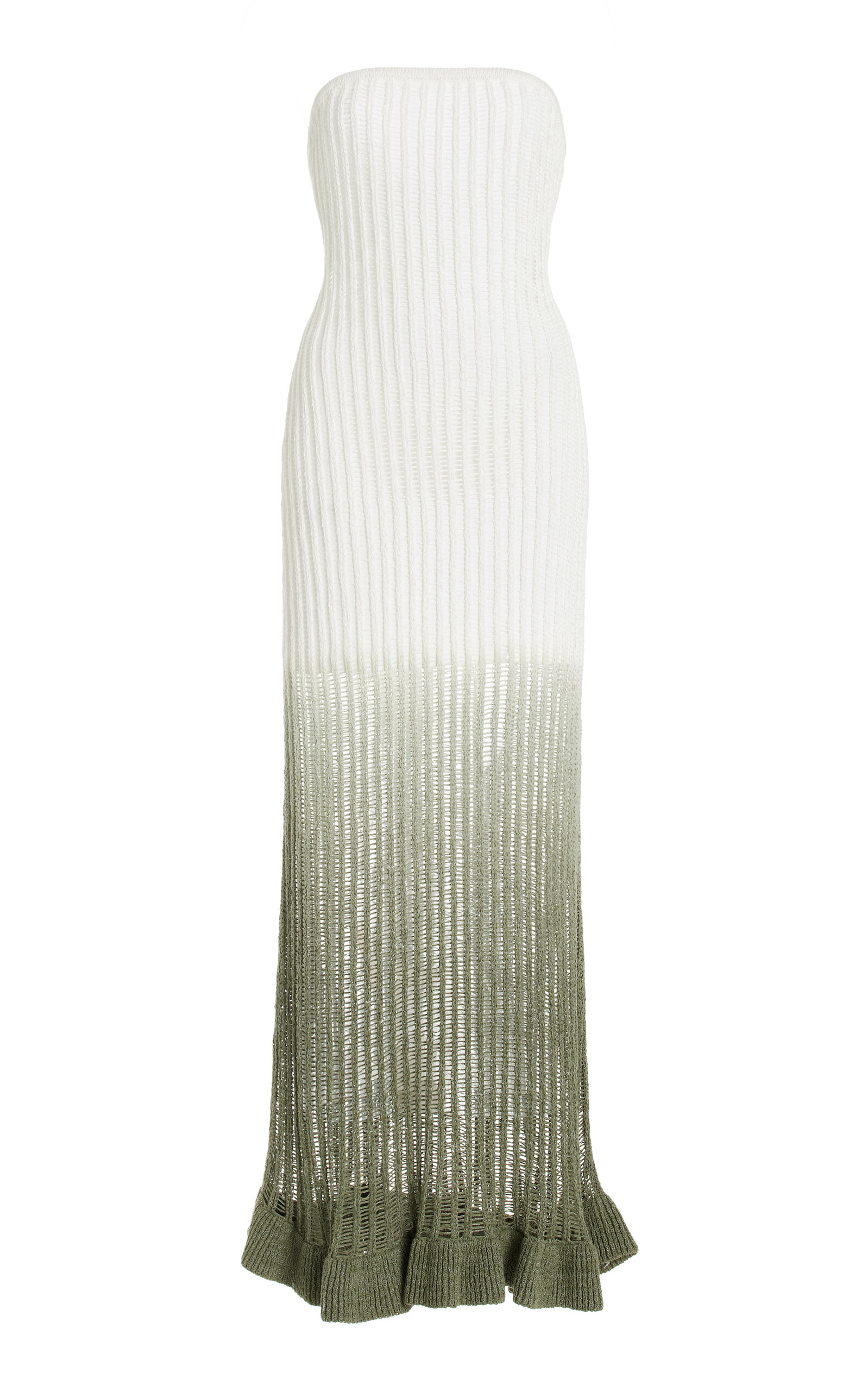 Exclusive Amaya Ribbed-Knit Cotton-Blend Maxi Dress