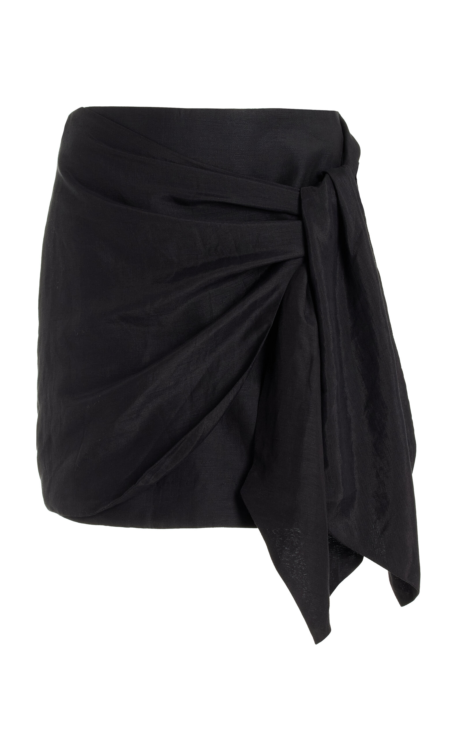 SIGNIFICANT OTHER CELESTE LINEN-BLEND MINI SKIRT 