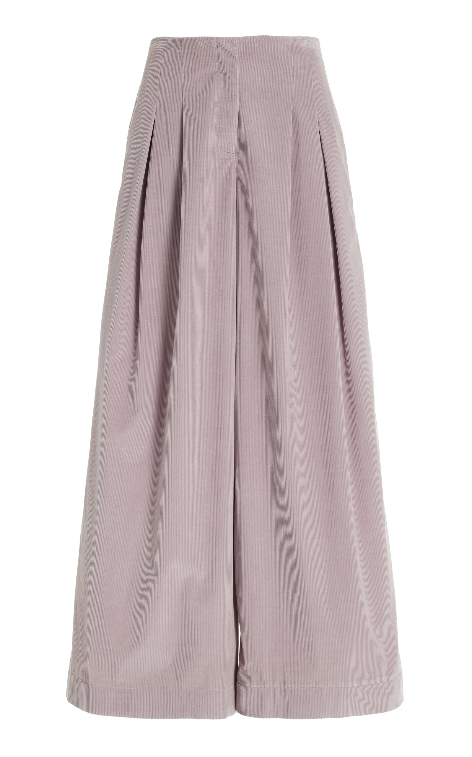 Shop Twp Drew High-rise Corduroy Wide-leg Pants In Purple