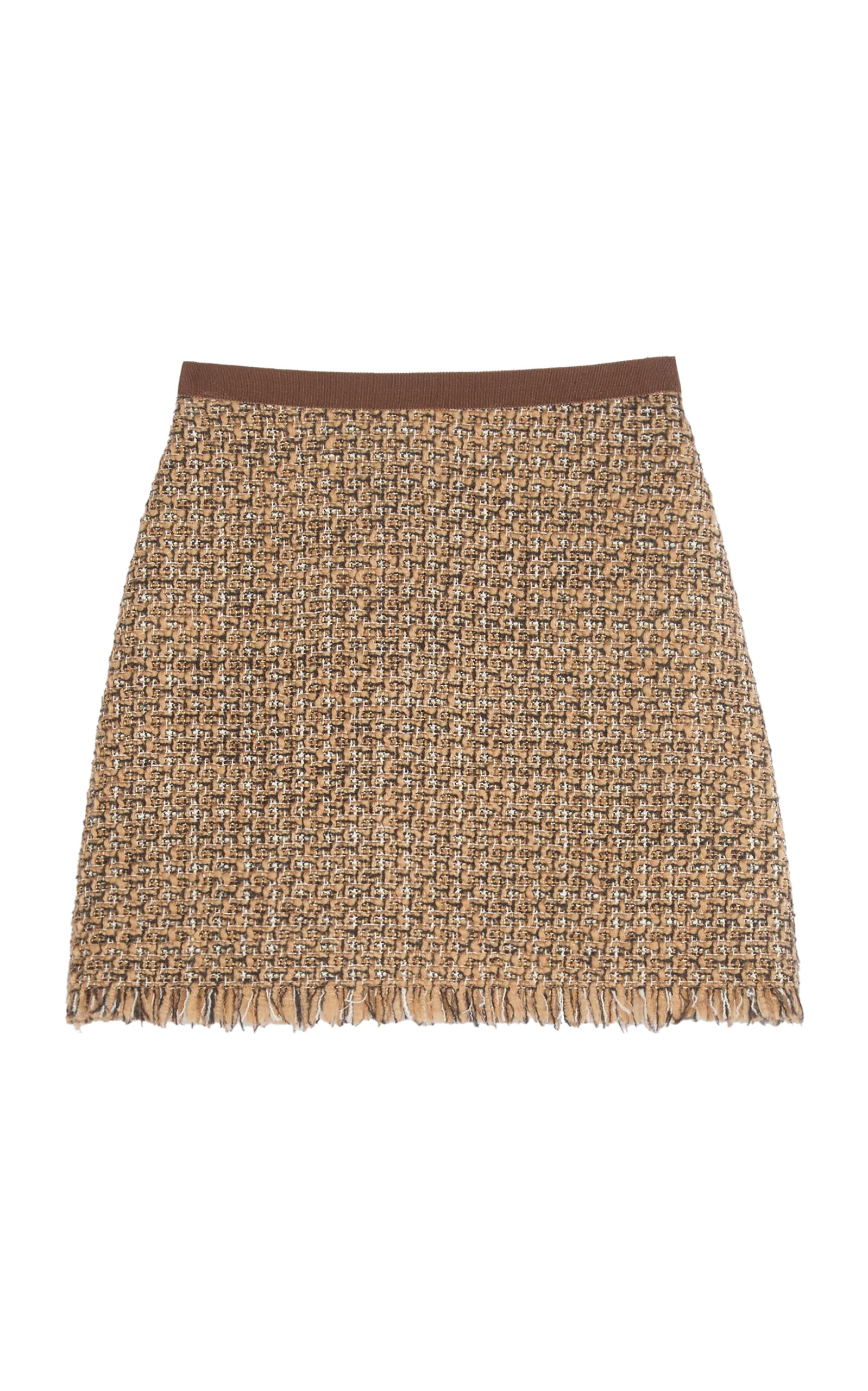 Wool-Blend Tweed Skirt