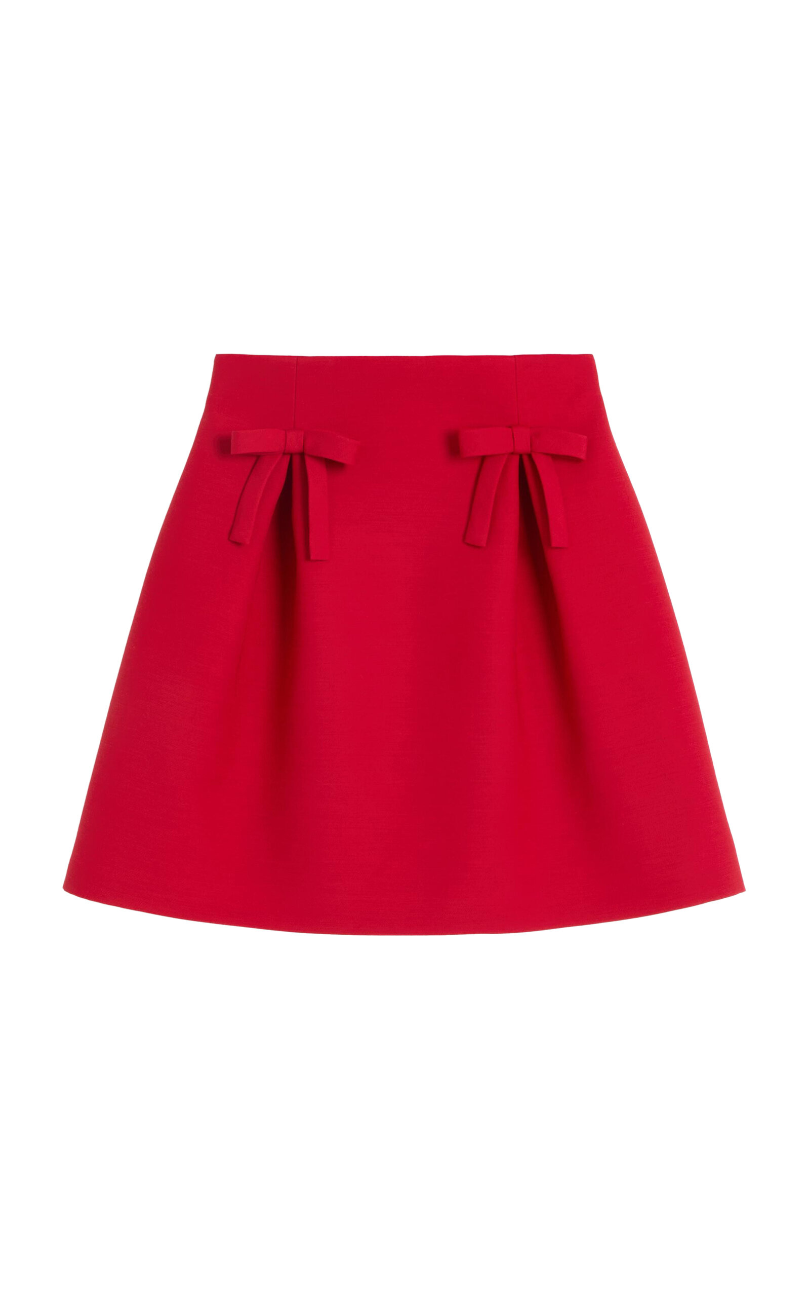 Wool-Silk Crepe Skirt