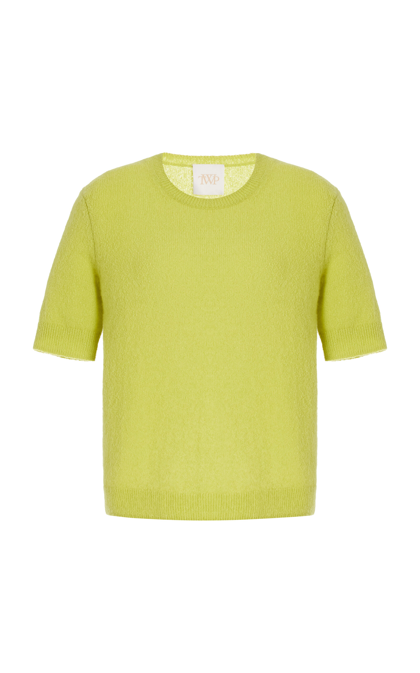 Shop Twp Audrey Cashmere Top In Lime Green