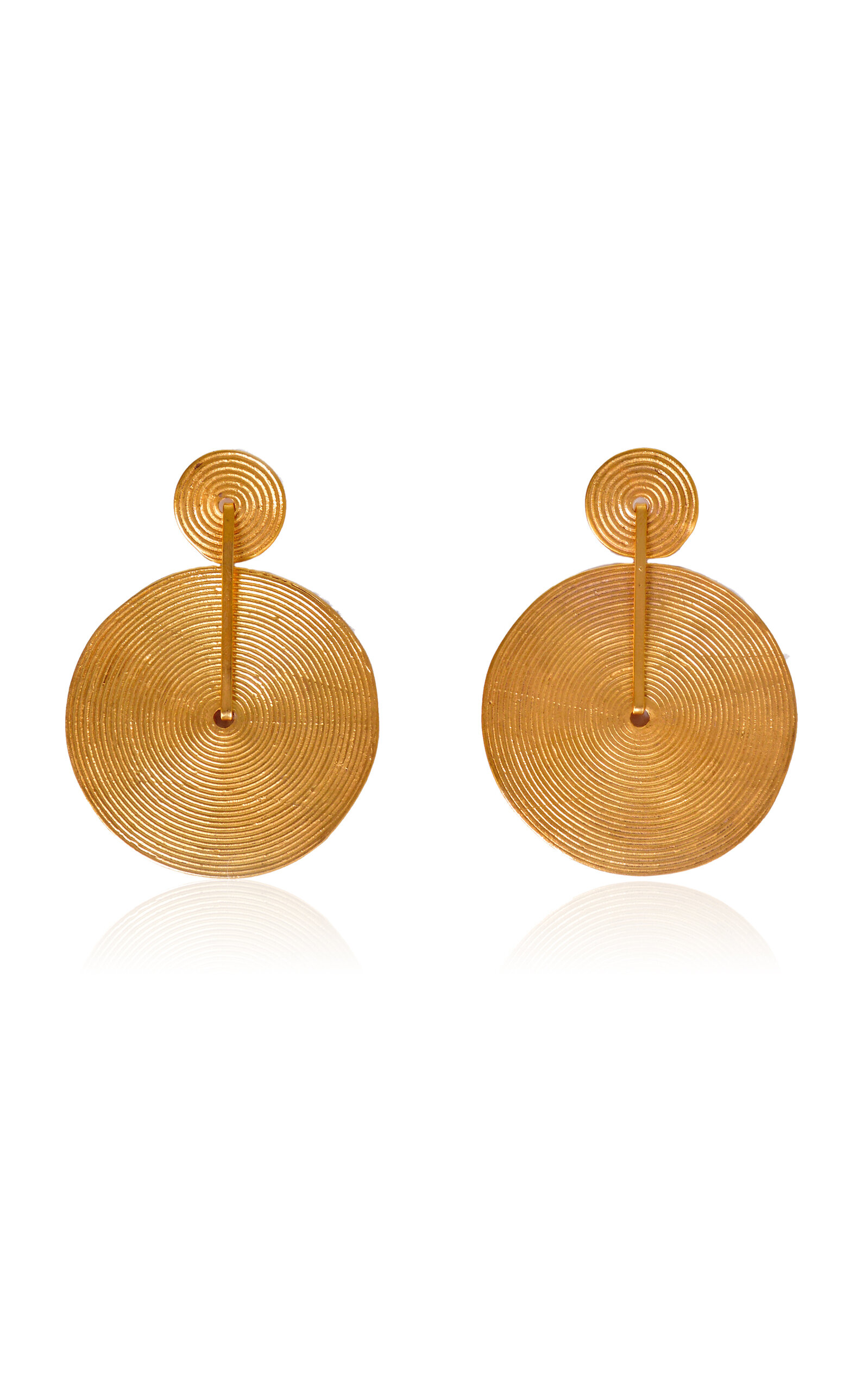 Makmu 24K Gold-Plated Earrings