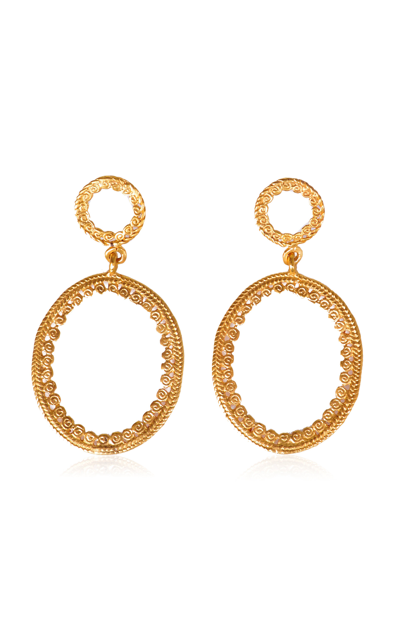 Qaytu 24K Gold-Plated Earrings