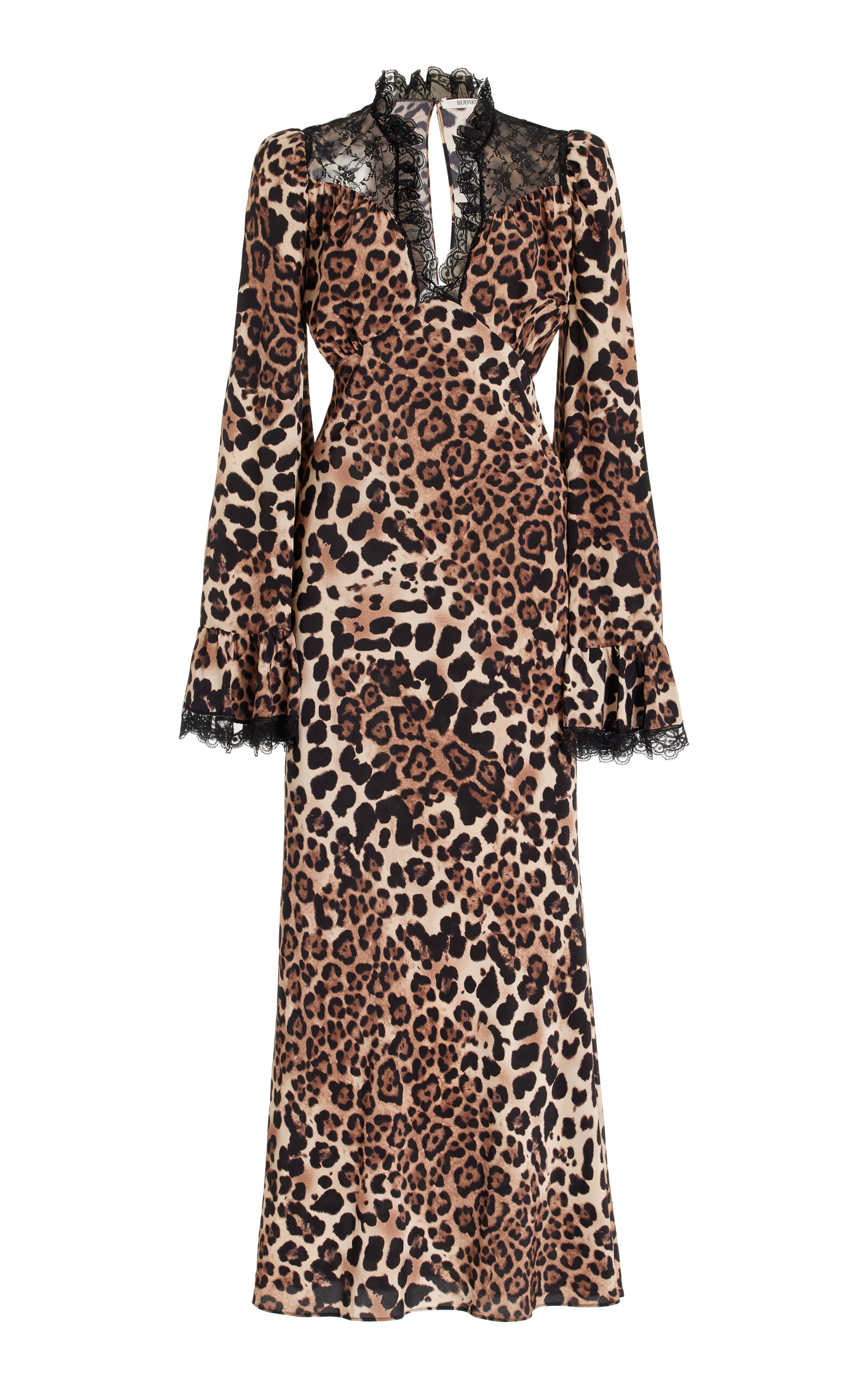 Leopard-Print Silk Maxi Dress