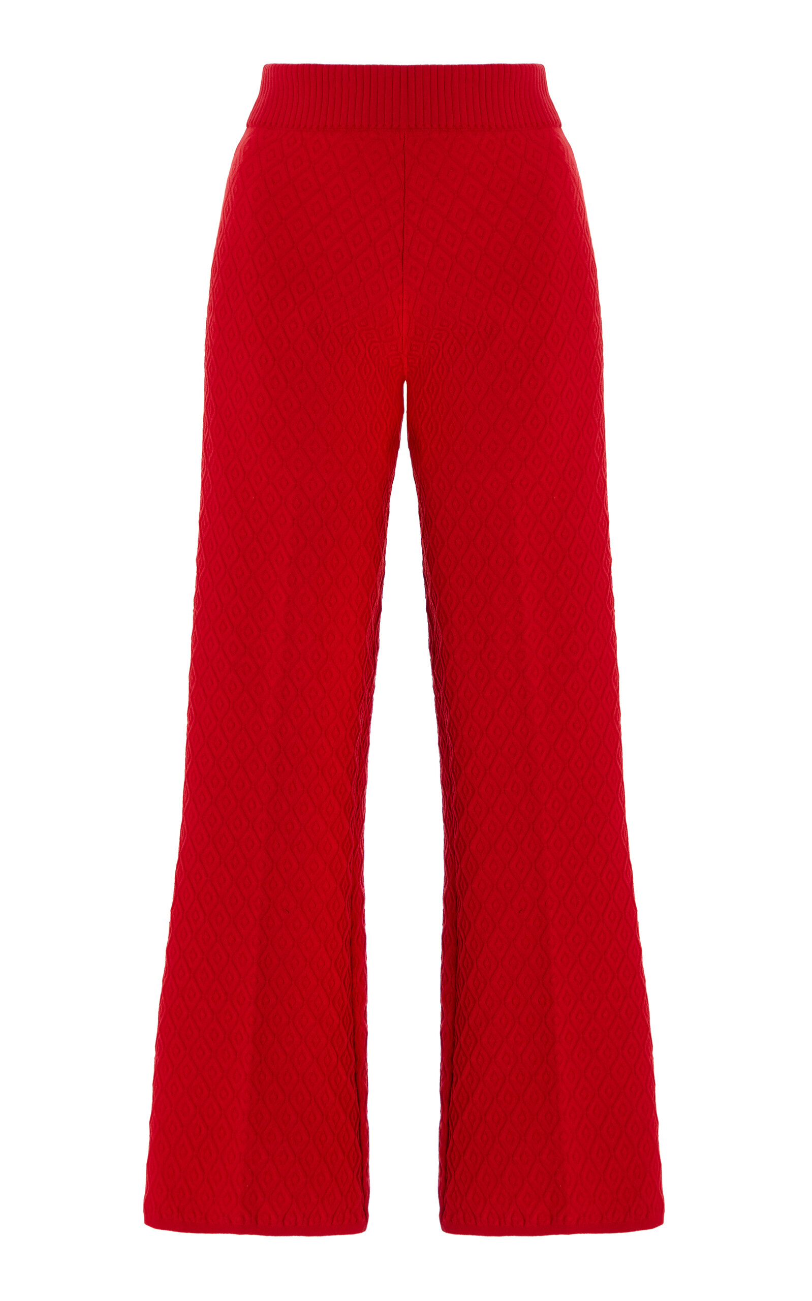 Exclusive Harry Cotton-Blend Knit Cropped Wide-Leg Pants