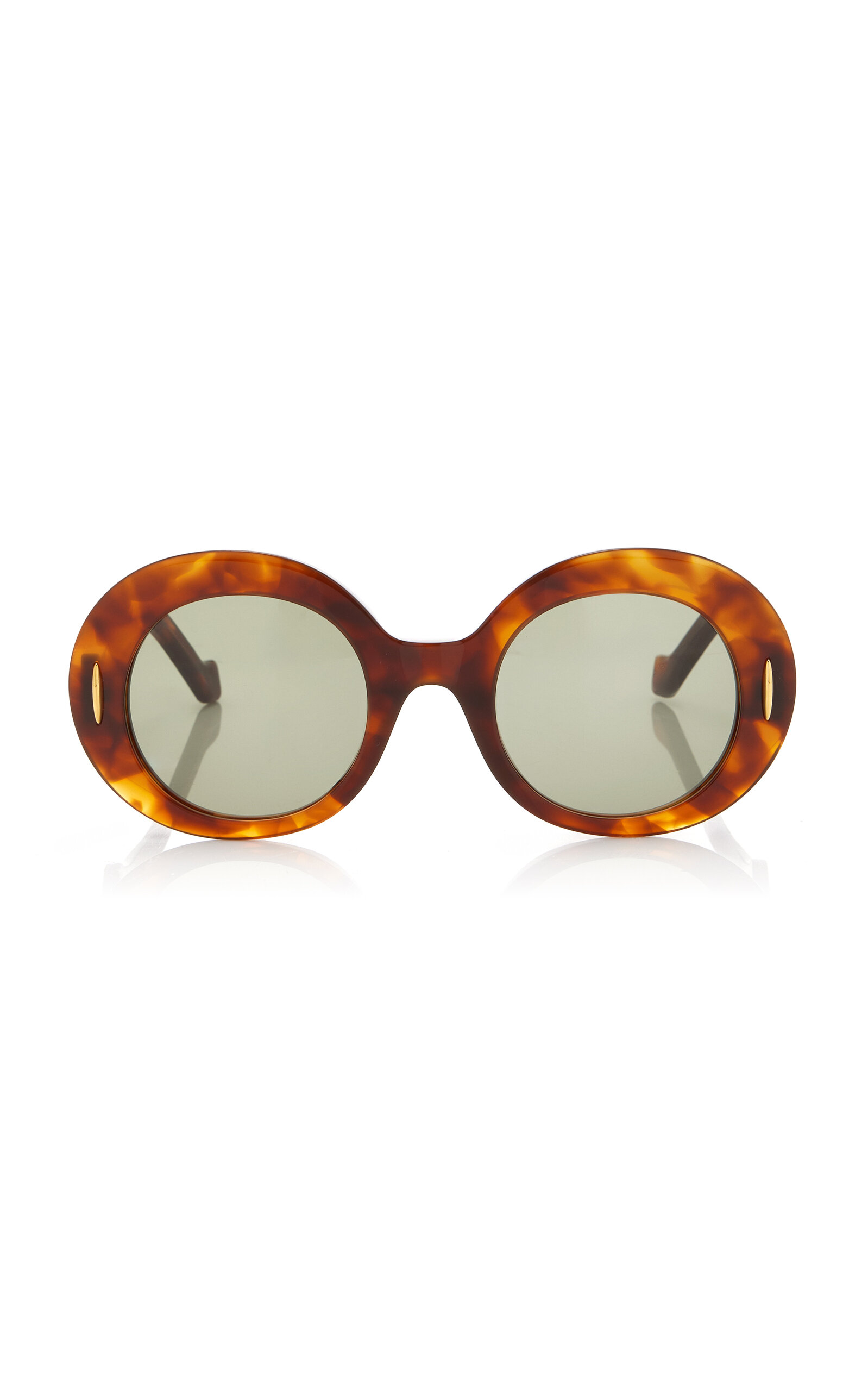 Anagram Oversized Round-Frame Acetate Sunglasses