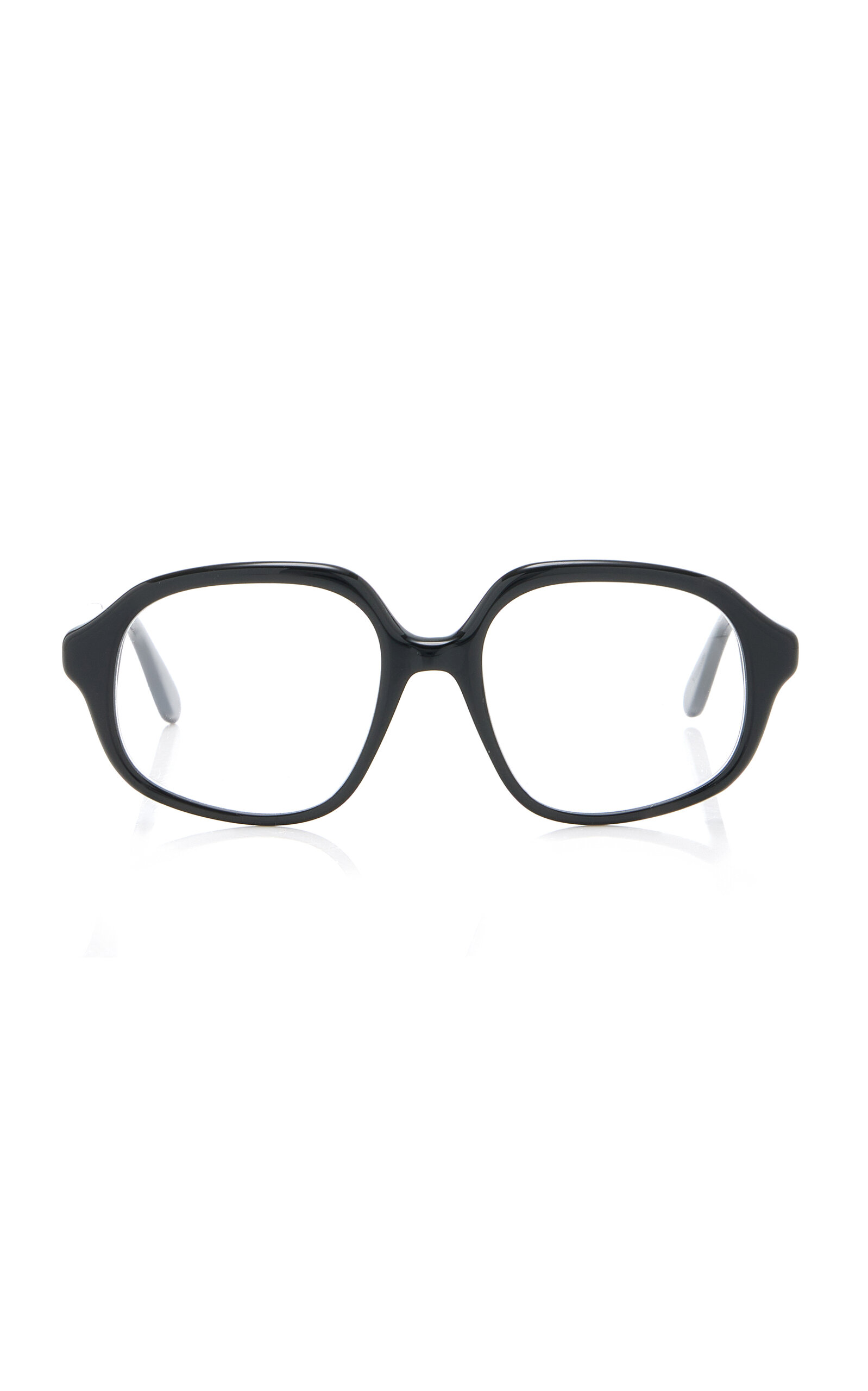 Curvy Oversized Square-Frame Acetate Glasses