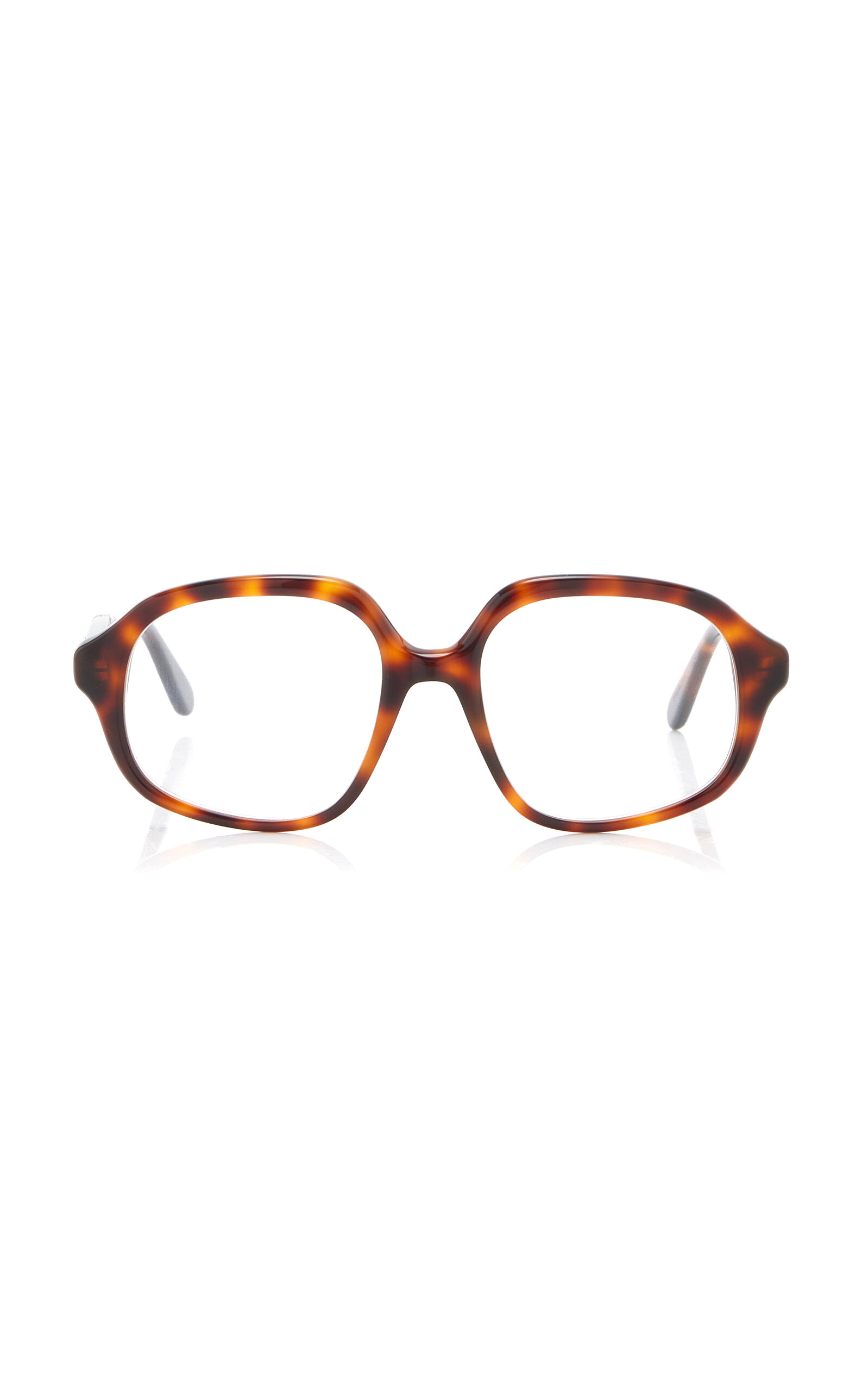 Curvy Oversized Square-Frame Acetate Glasses