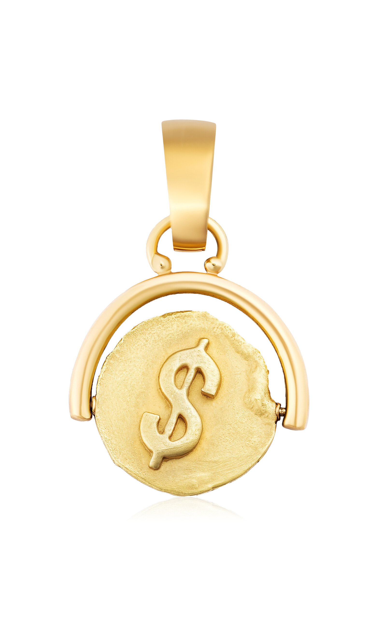 18k Yellow Gold Fortuna Reversible Pendant