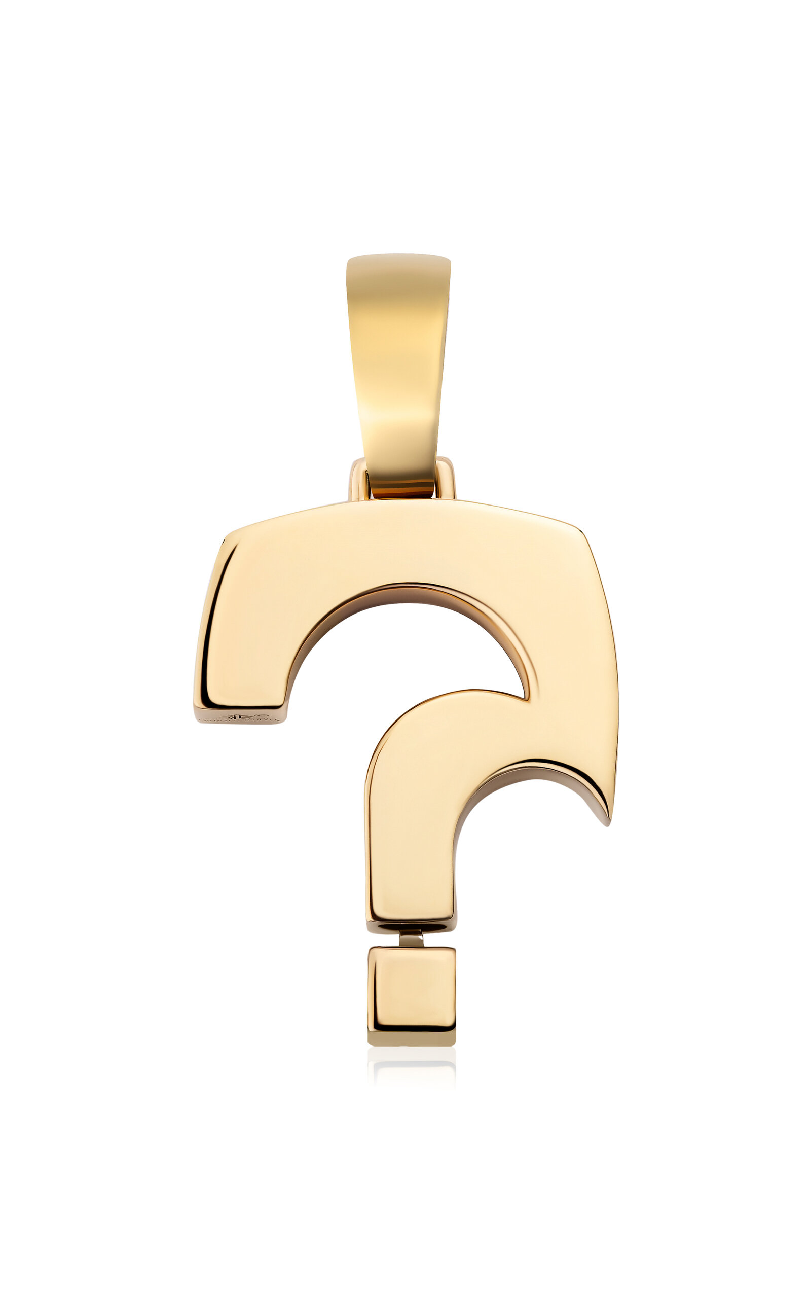 18k Yellow Gold Question Pendant