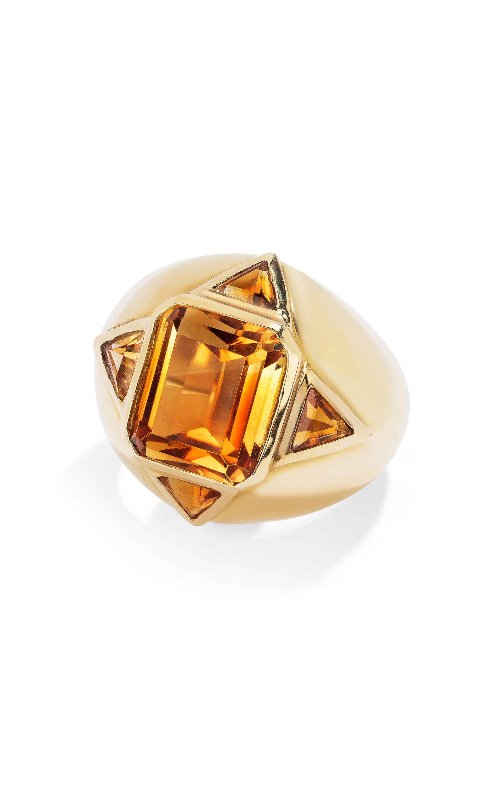 18k Yellow Gold Citrine Stella Ring