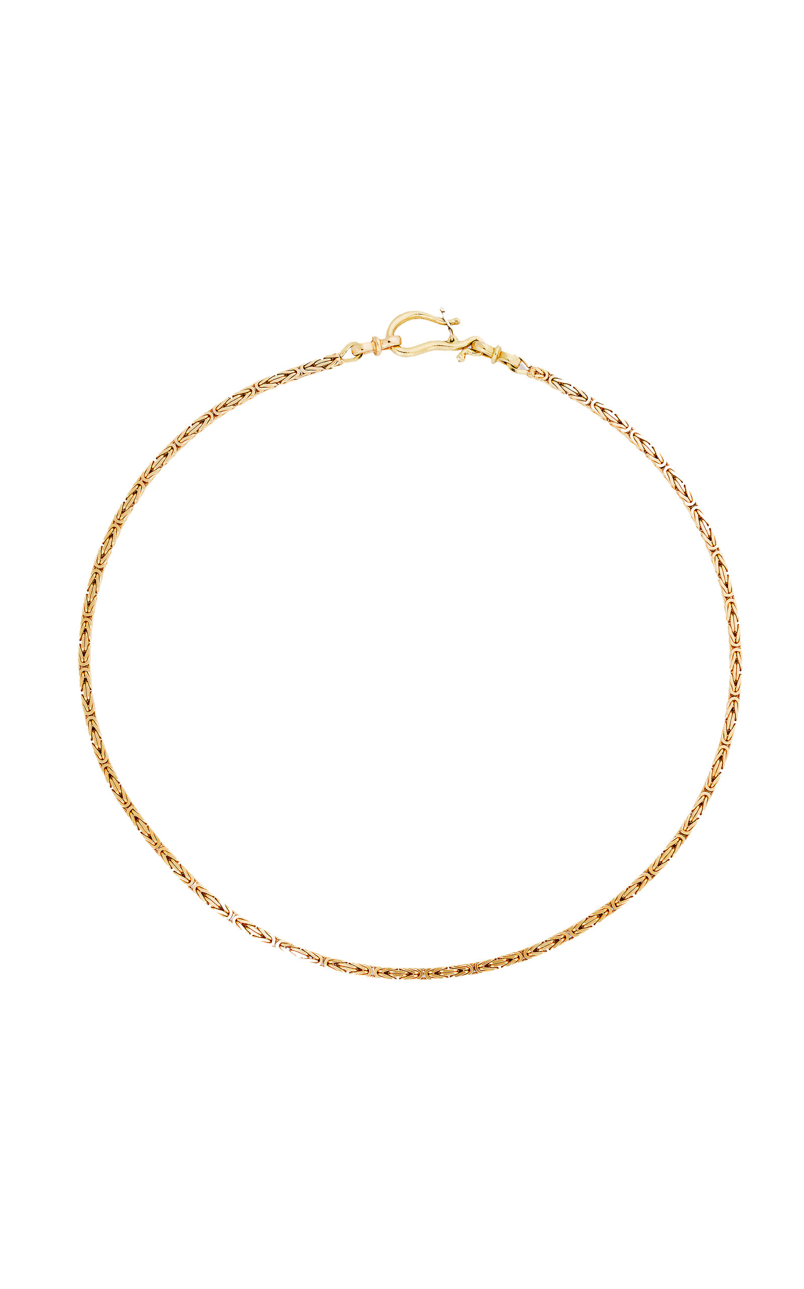 18k Yellow Gold Byzantine Chain Necklace