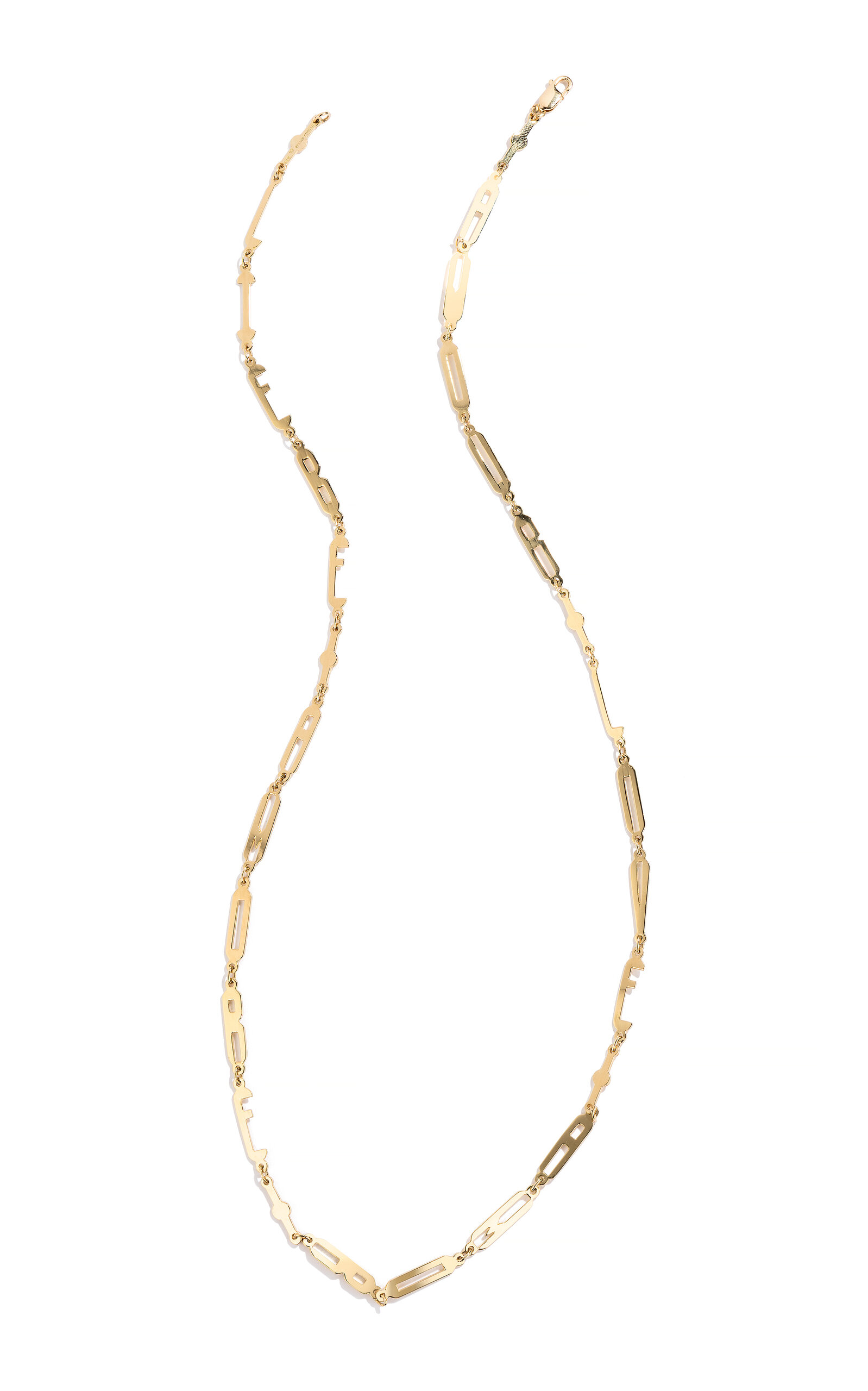 Shop Renato Cipullo 18k Yellow Gold Amore Lettera Chain Necklace