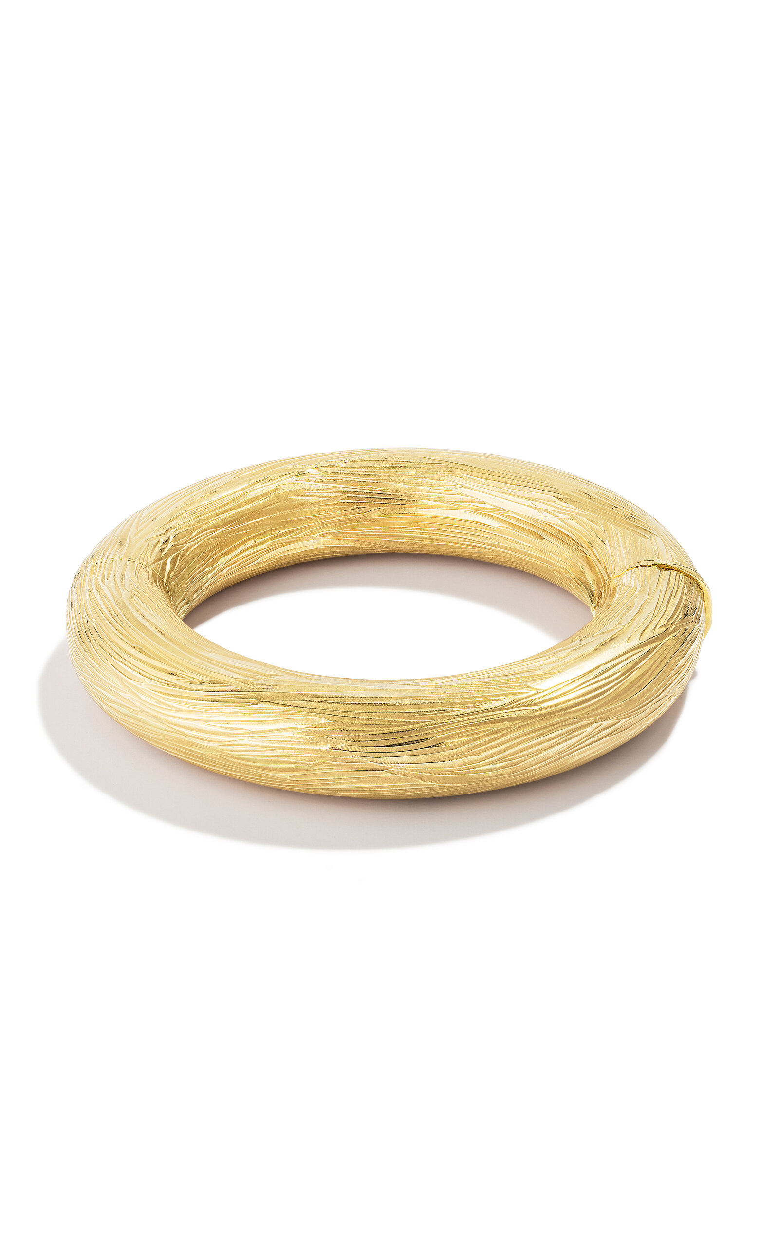 18k Yellow Gold Smoke Bangle Bracelet