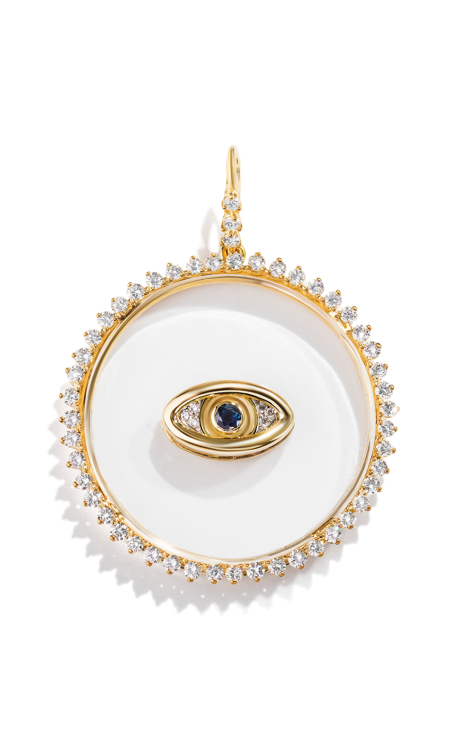 Shop Renato Cipullo 18k Yellow Gold Floating Occhio Pendant