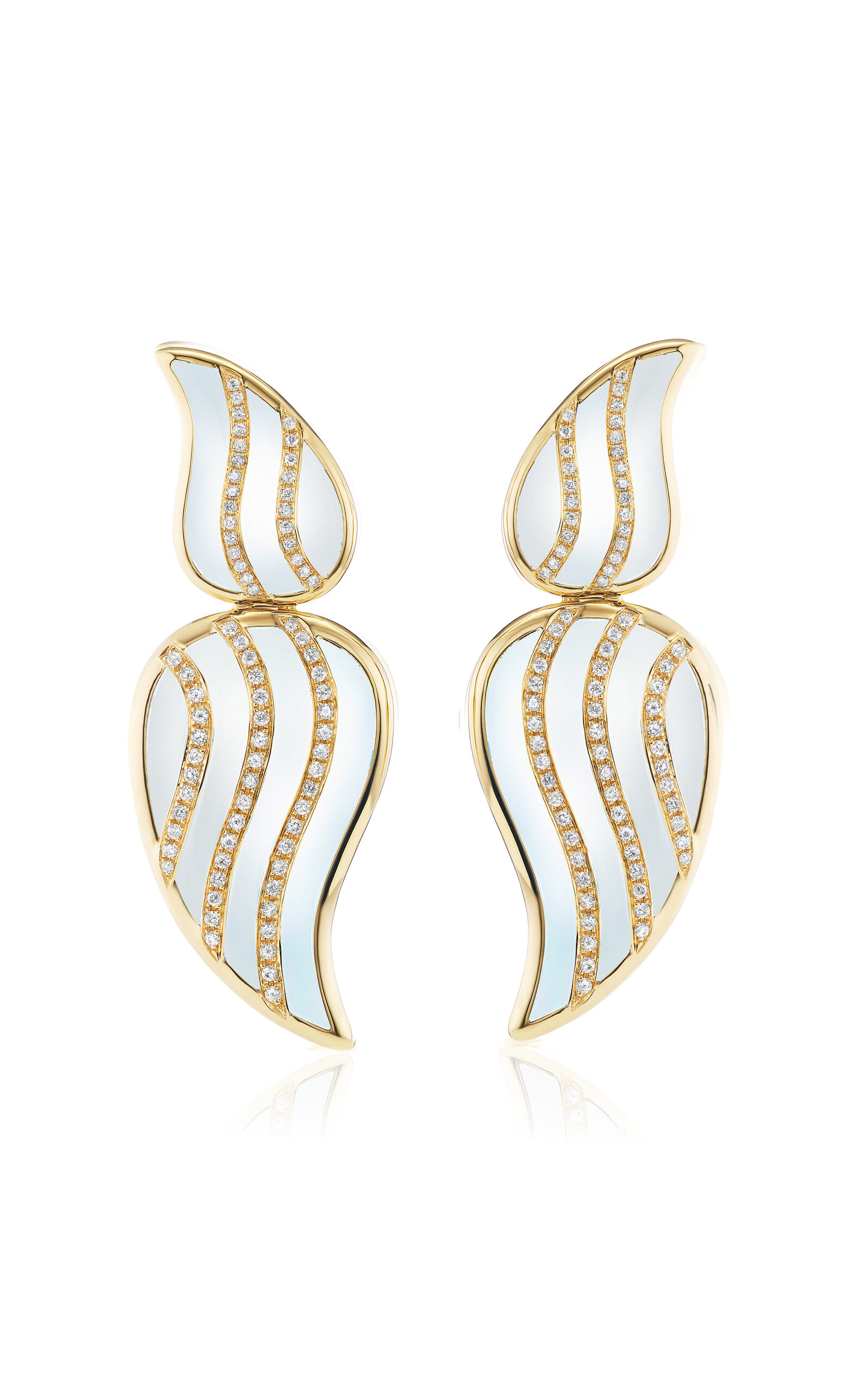 Stardust Statement 18K Yellow Gold Diamond Earrings