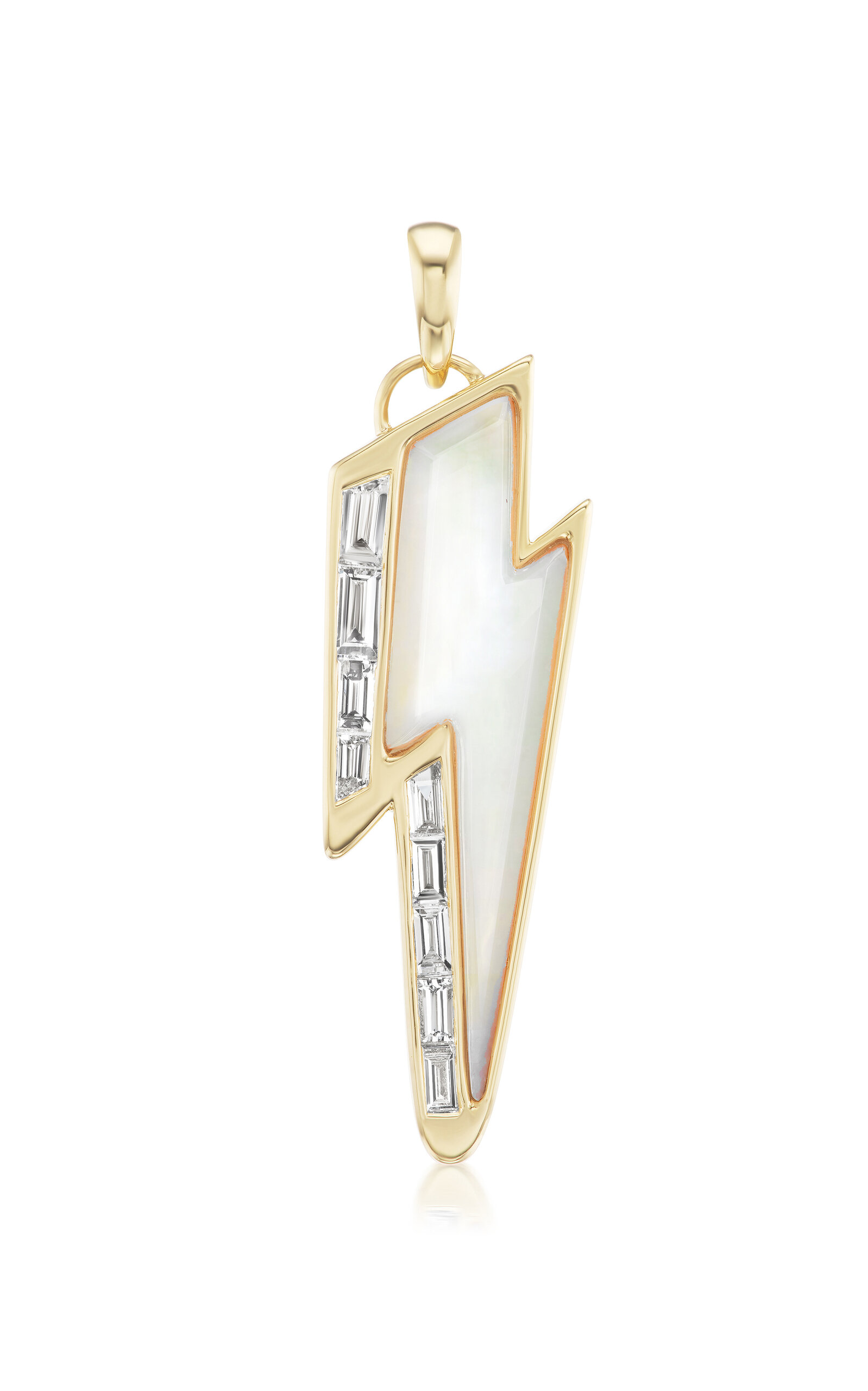 Ziggy Bolt 18K Yellow Gold Diamond Pendant