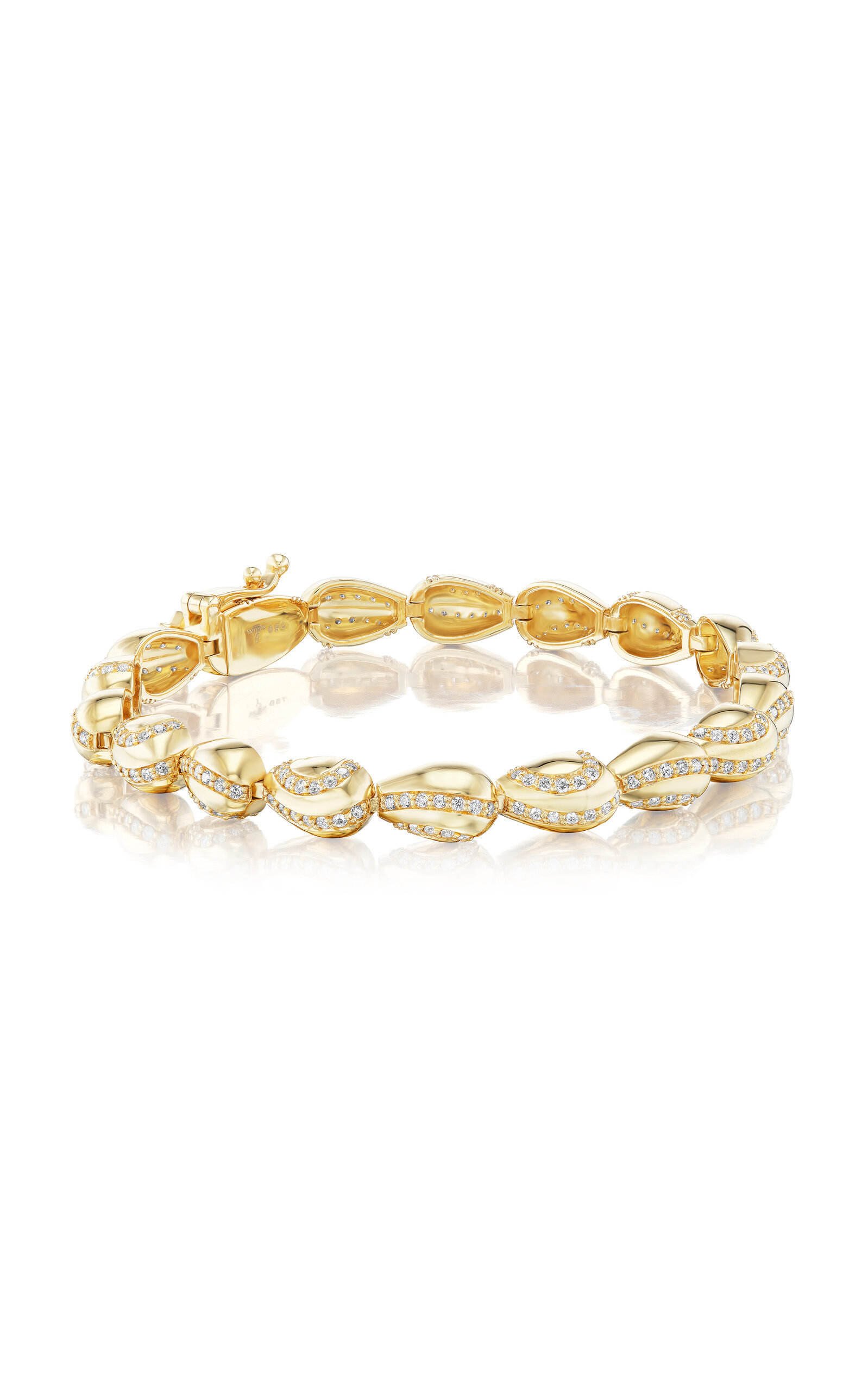 Sorellina Stardust Tennis 18k Yellow Gold Diamond Bracelet