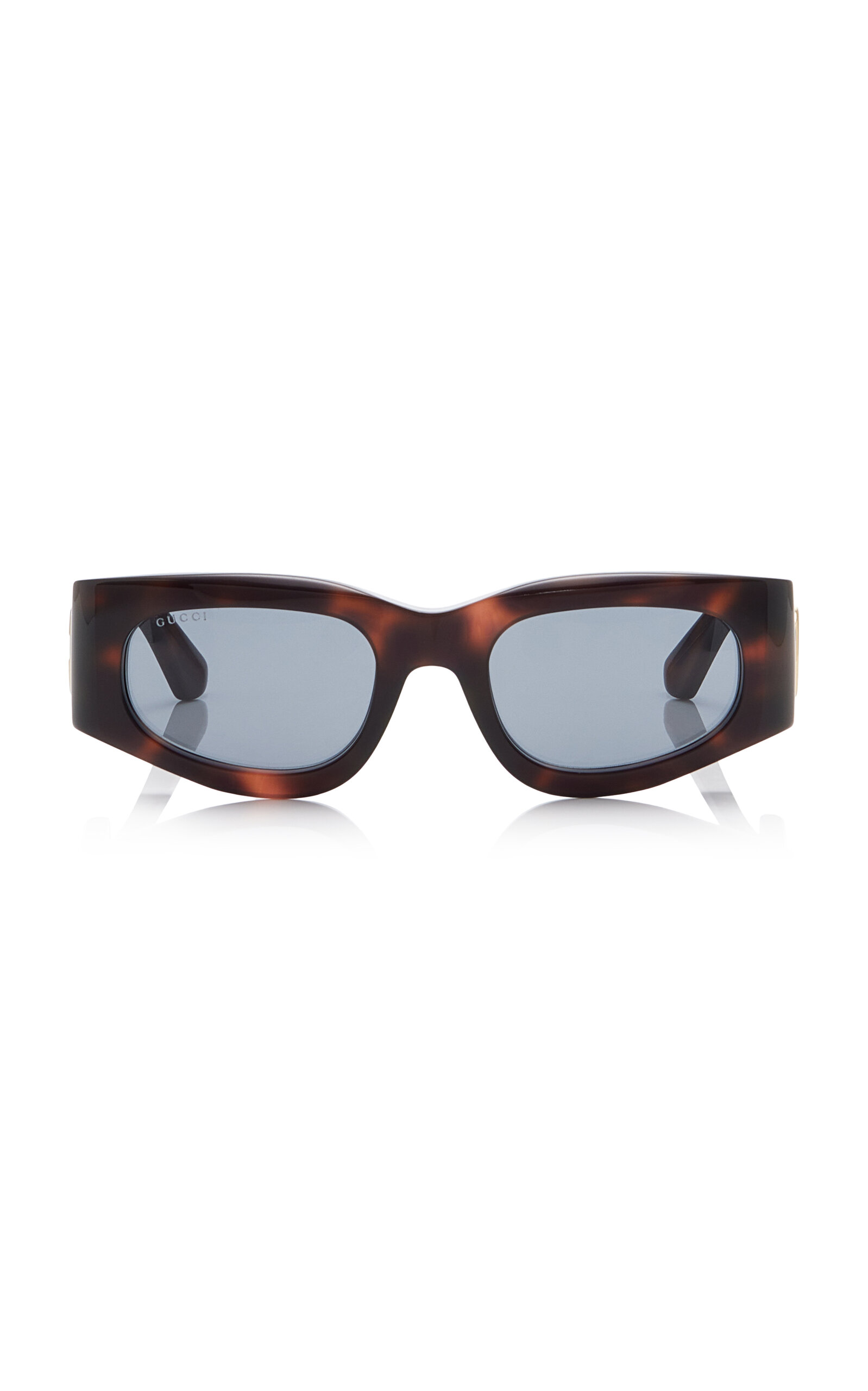 Square-Frame Tortoiseshell Acetate Sunglasses