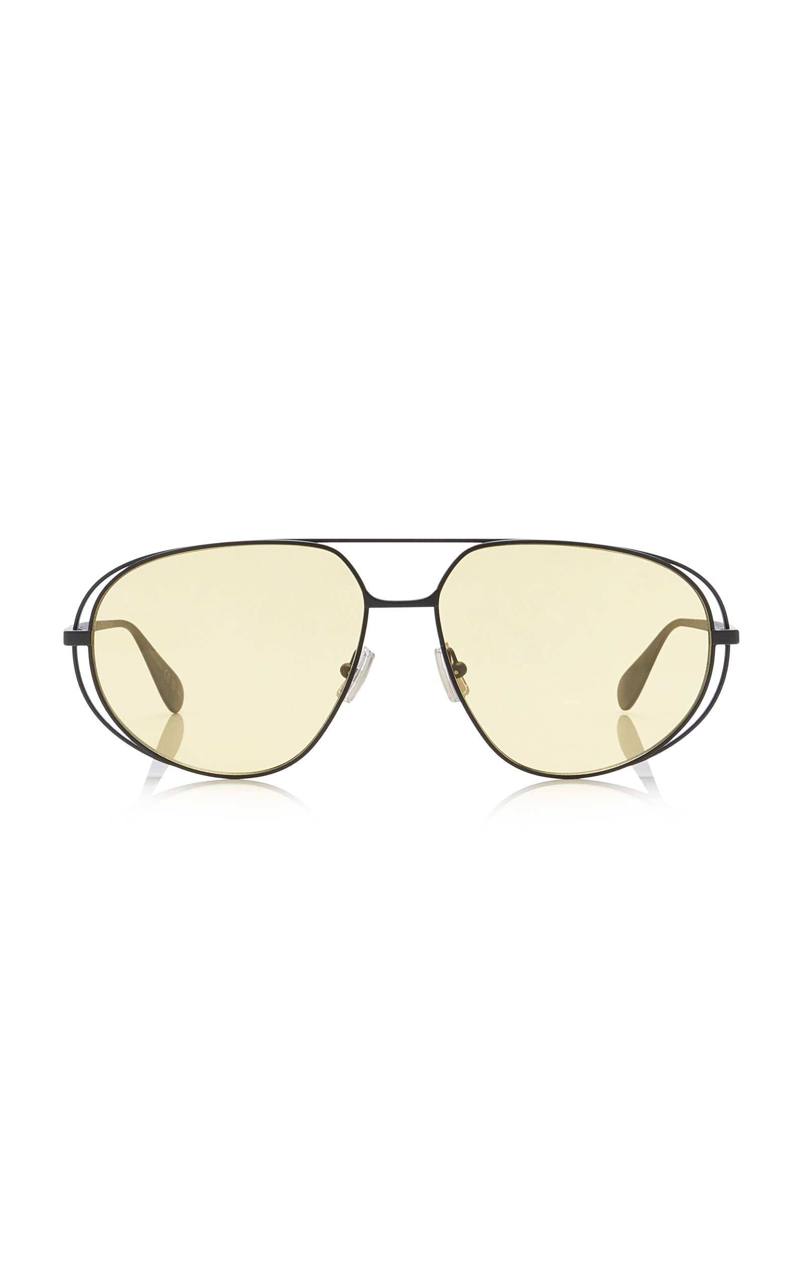 Aviator-Frame Metal Sunglasses