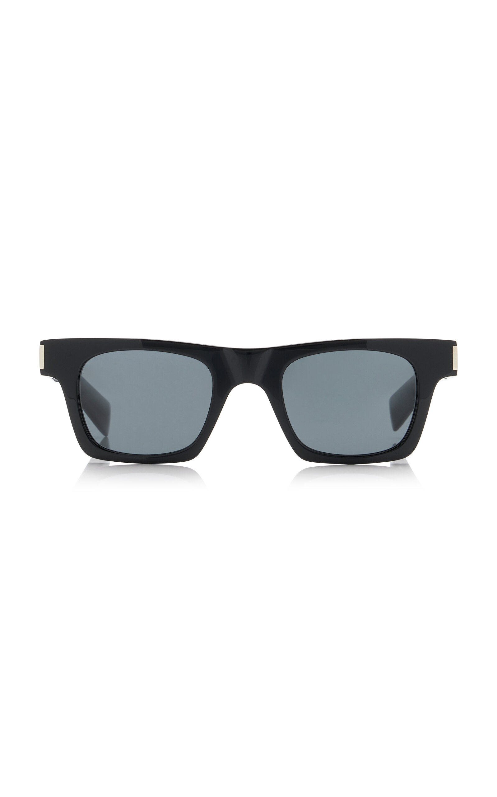 Shop Saint Laurent Square-frame Acetate Sunglasses In Black