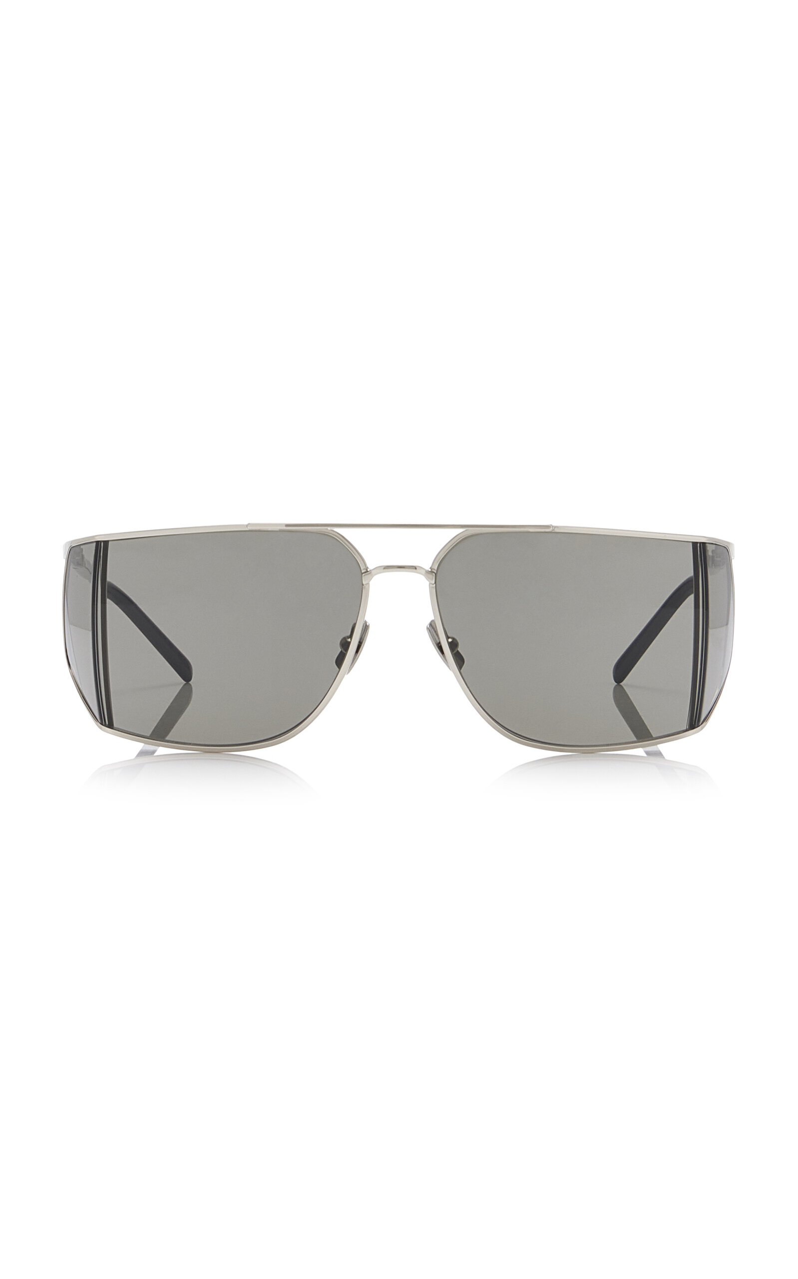 Aviator-Frame Metal Sunglasses