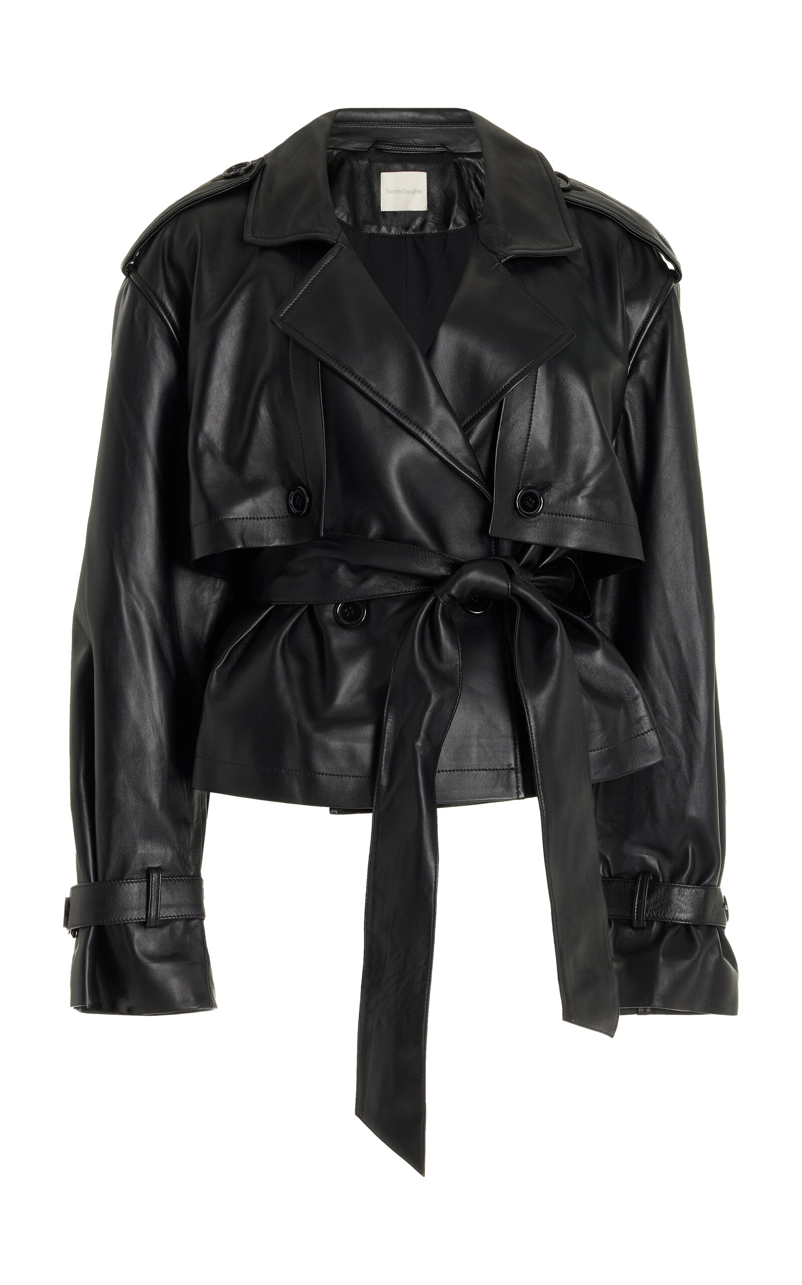 Charles Cropped Leather Jacket