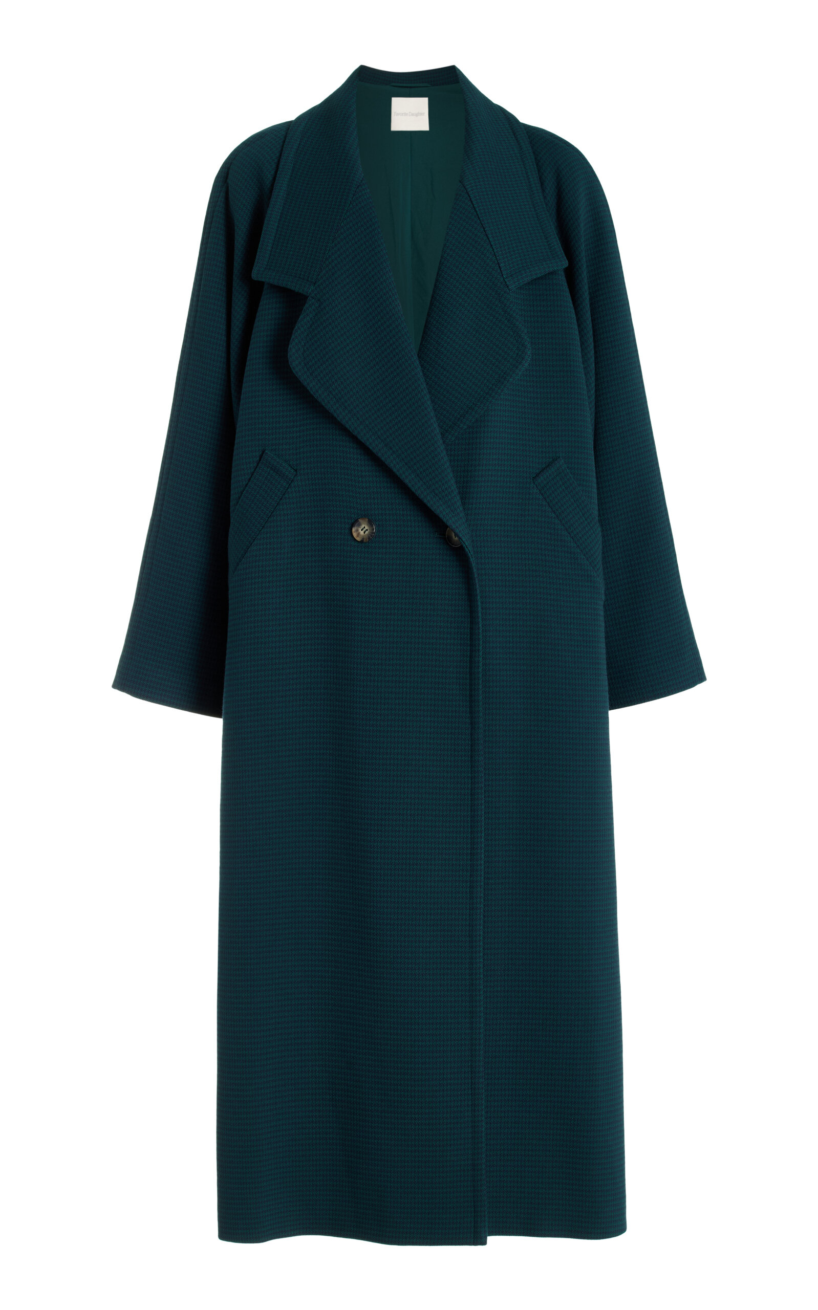 Shop Favorite Daughter The Cameron Long Coat In Green