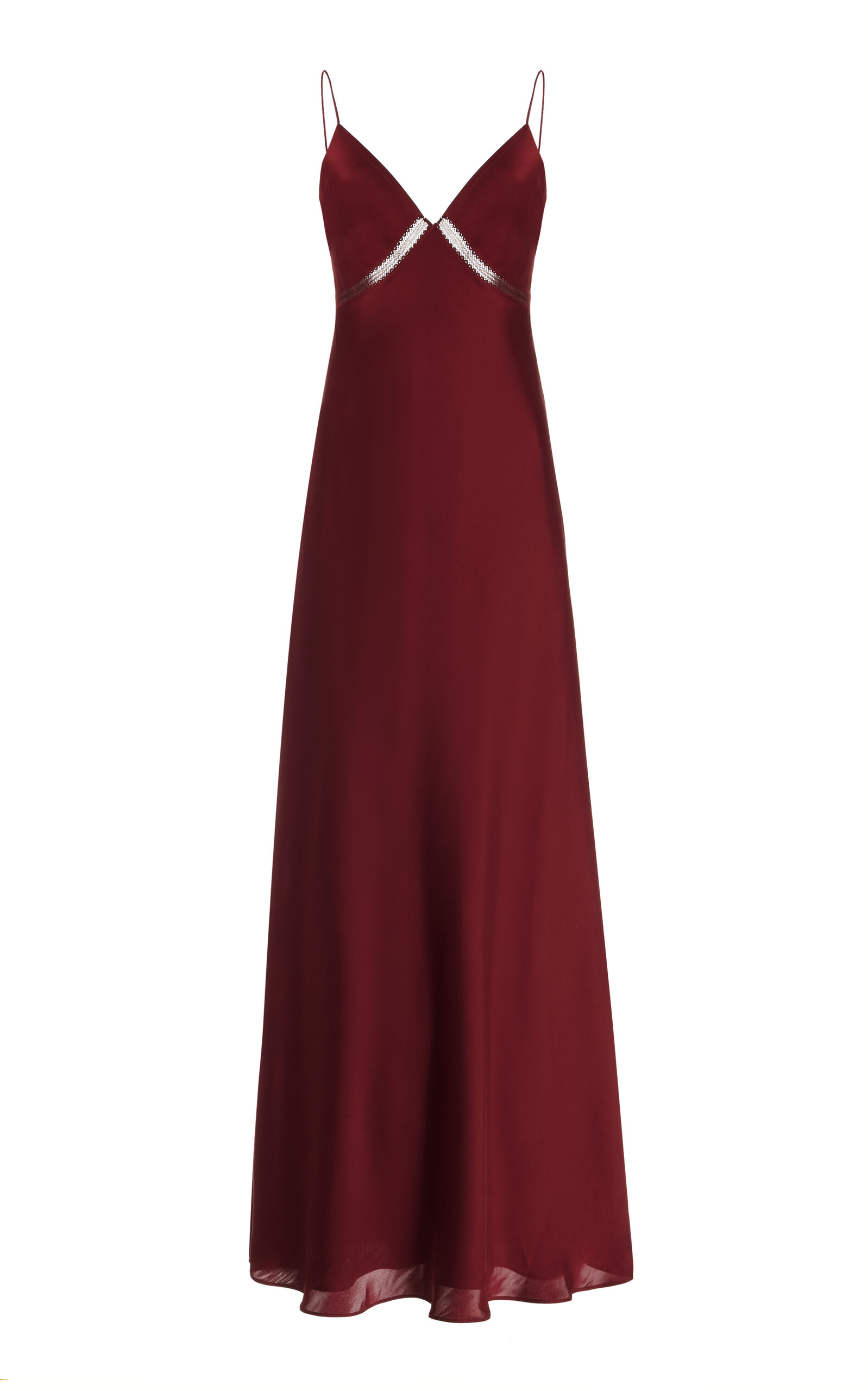 Shop Favorite Daughter Exclusive The Blackberry Satin Maxi Dress In Red