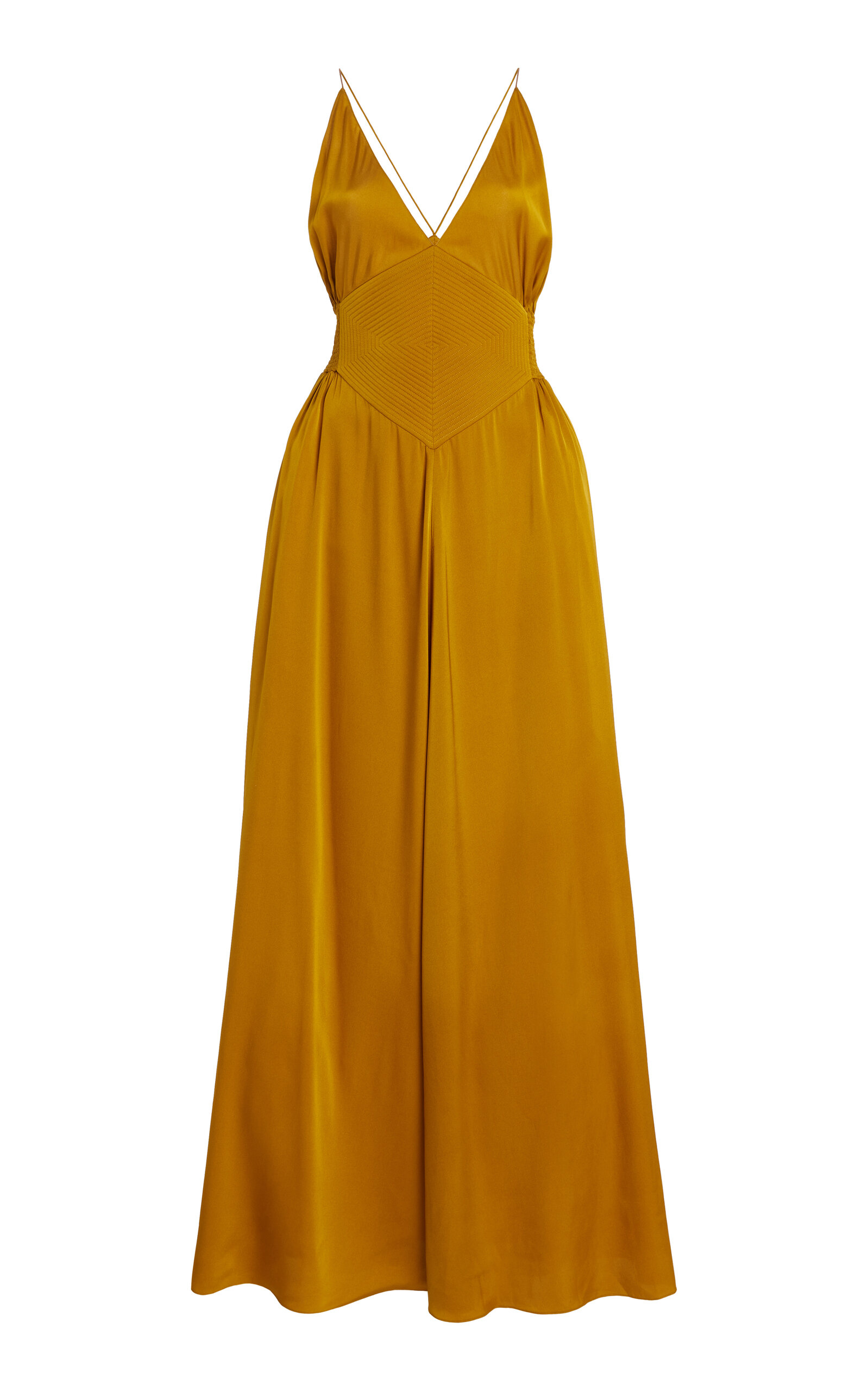 Bee Silk Charmeuse Maxi Dress