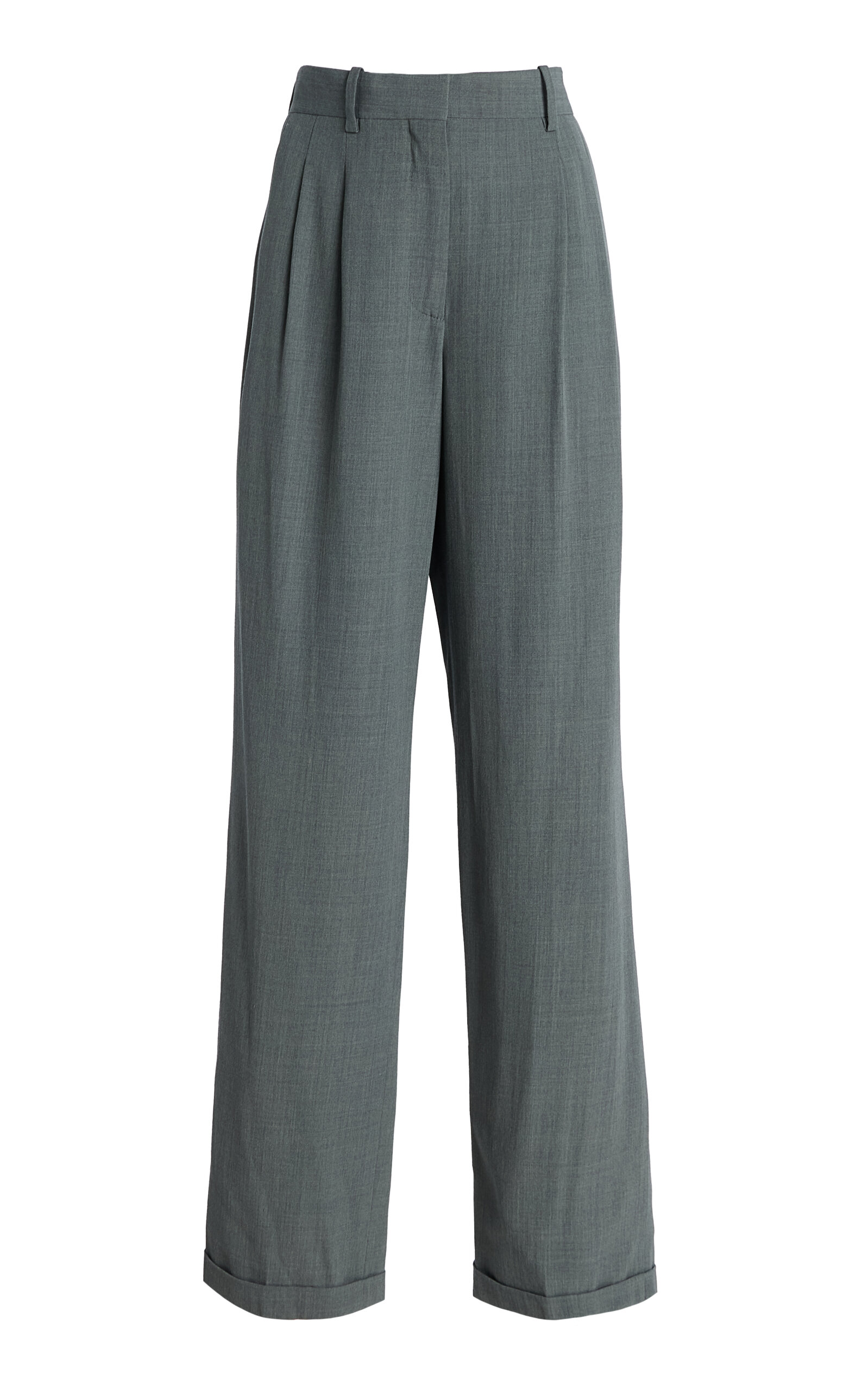 Everhart Wool-Blend Straight-Leg Pants