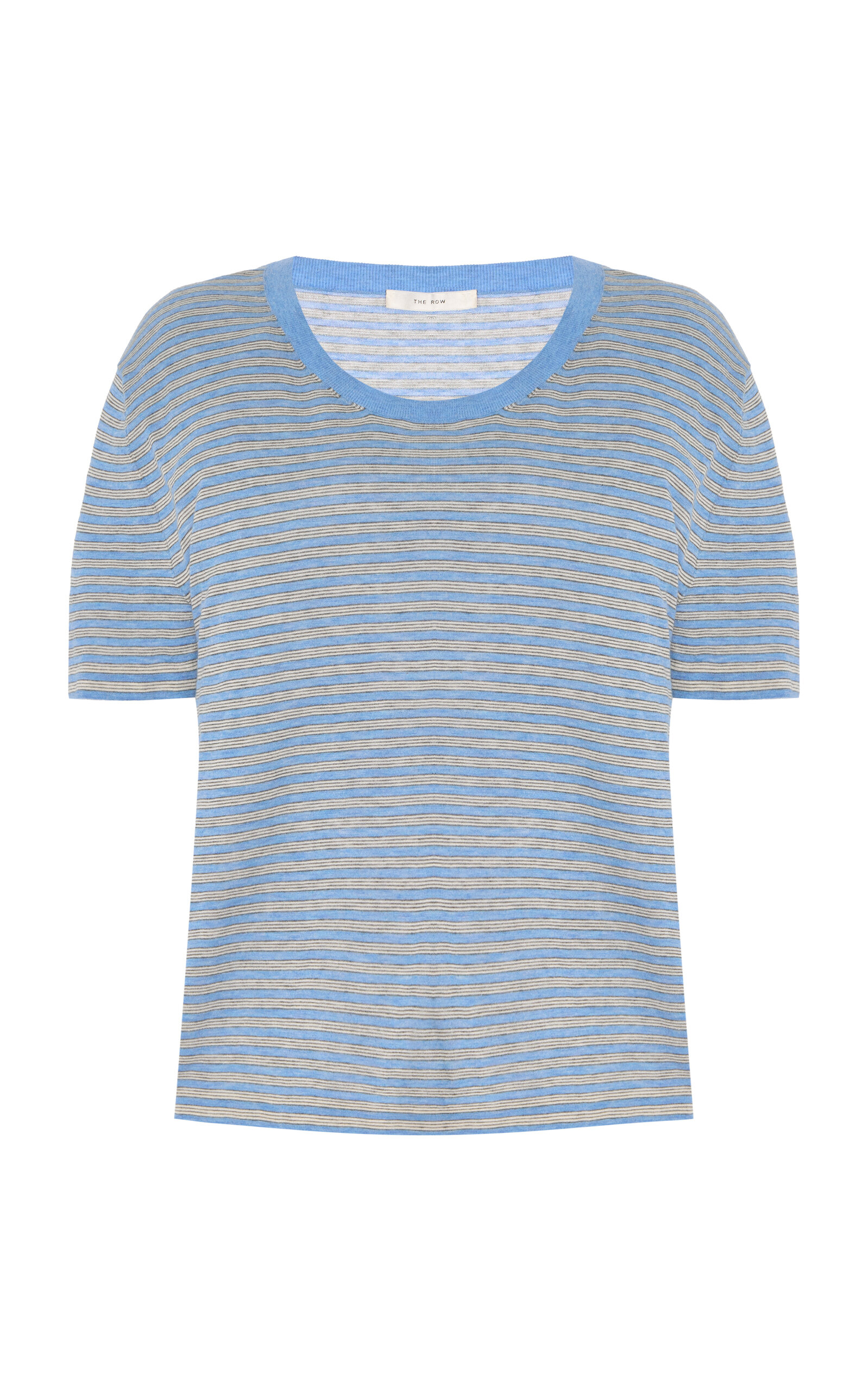 Jansu Striped Cotton-Cashmere T-shirt