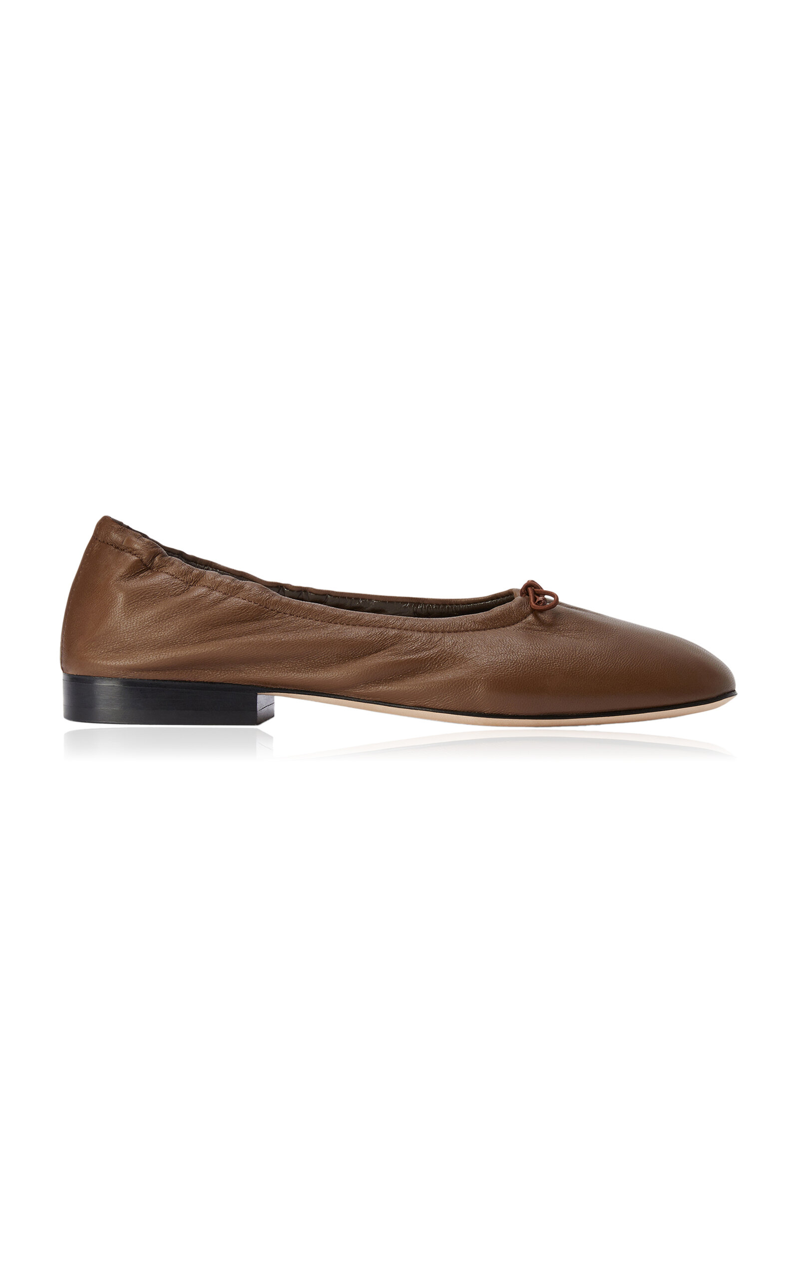 YUNI BUFFA PIA LEATHER BALLET FLATS 