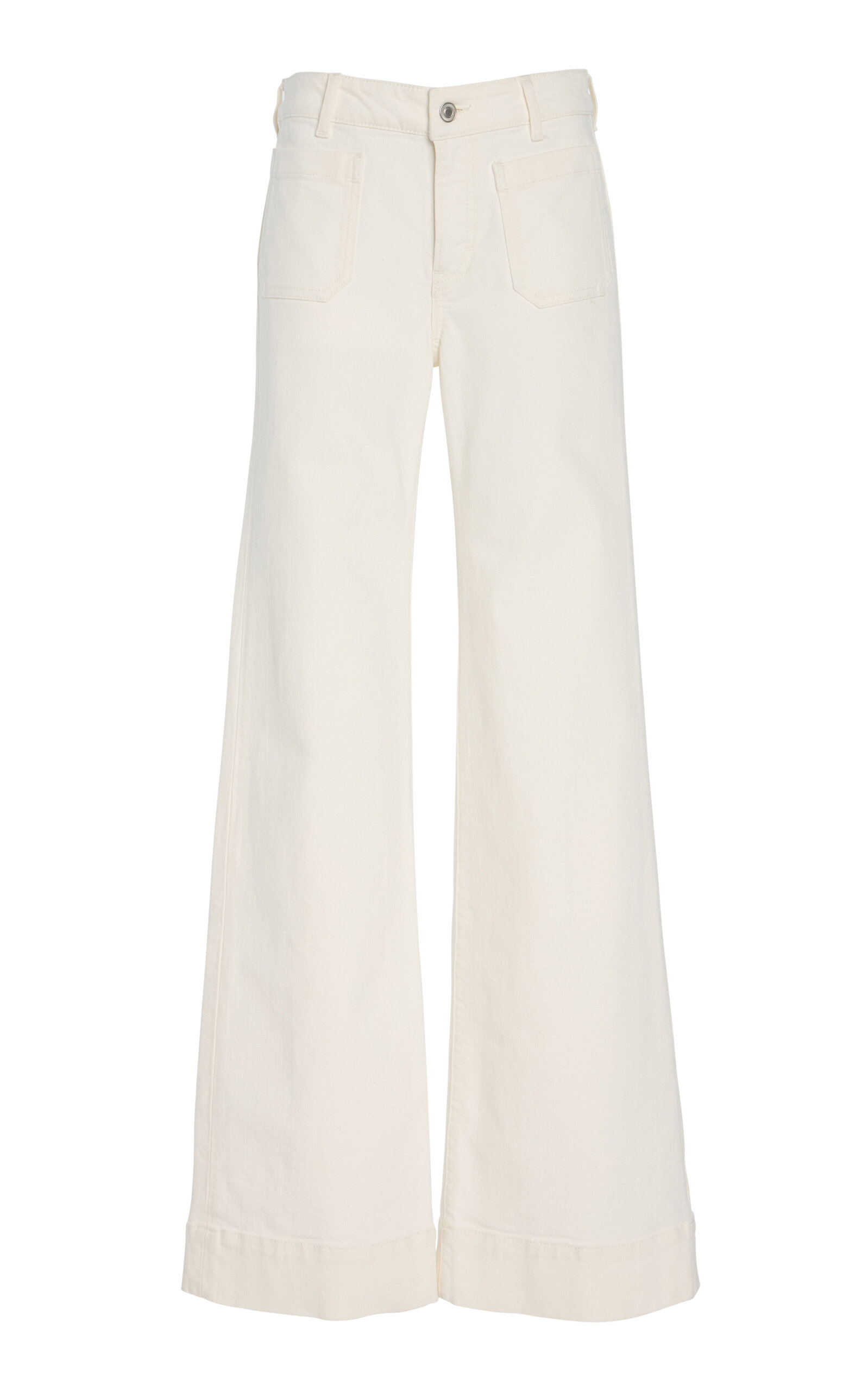 St Monica Stretch Low-Rise Flared-Leg Jeans