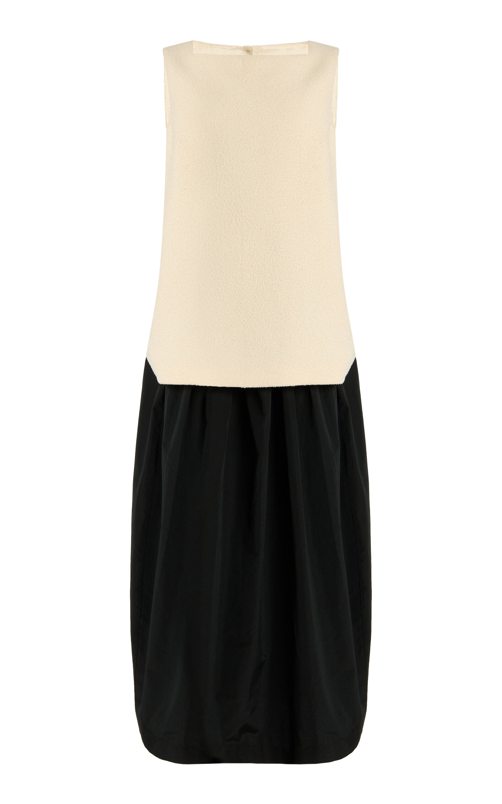 Open-Back Two-Tone Maxi Dress