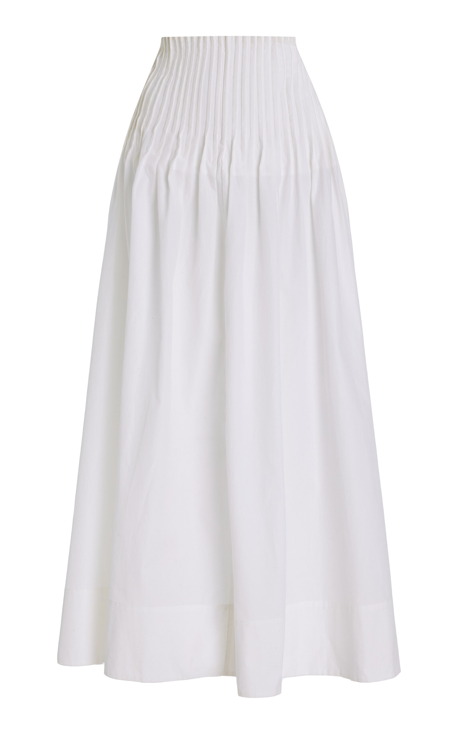 Cotton Poplin Maxi Skirt