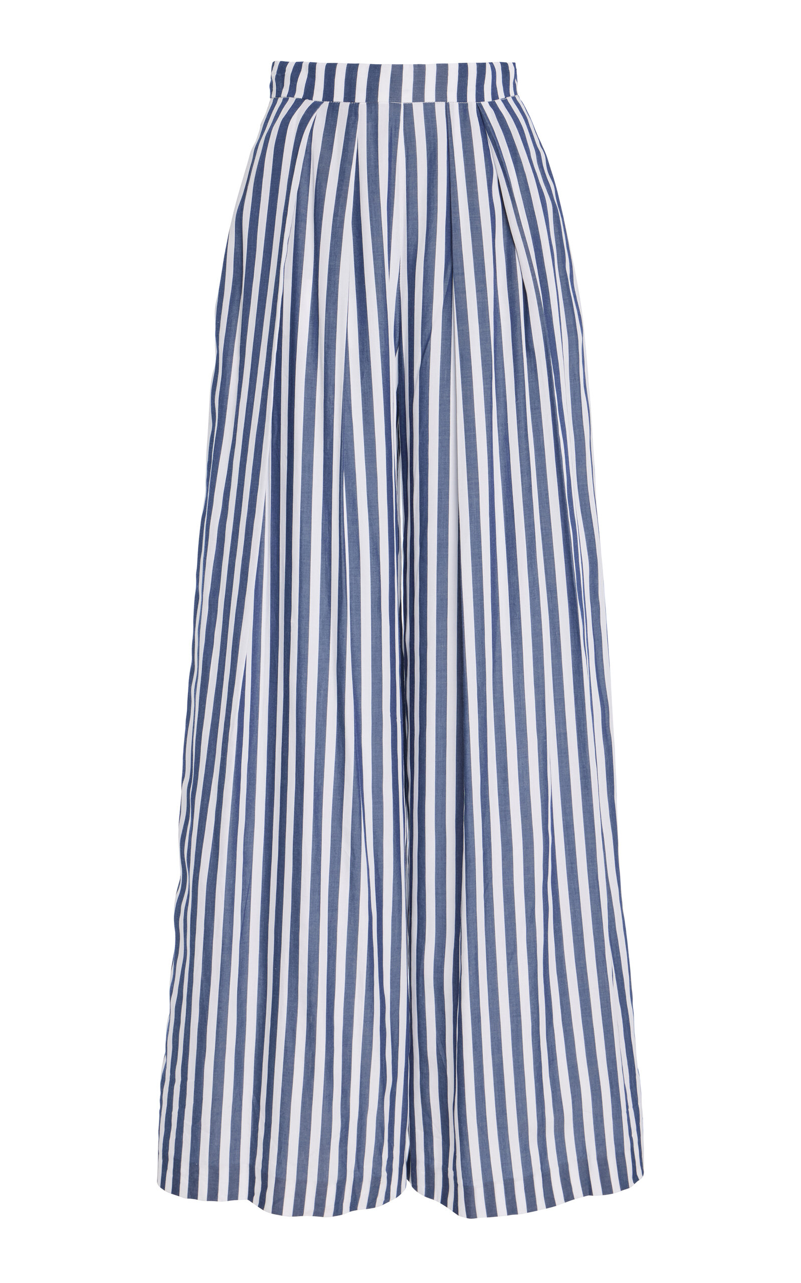 Striped Wide-Leg Pants