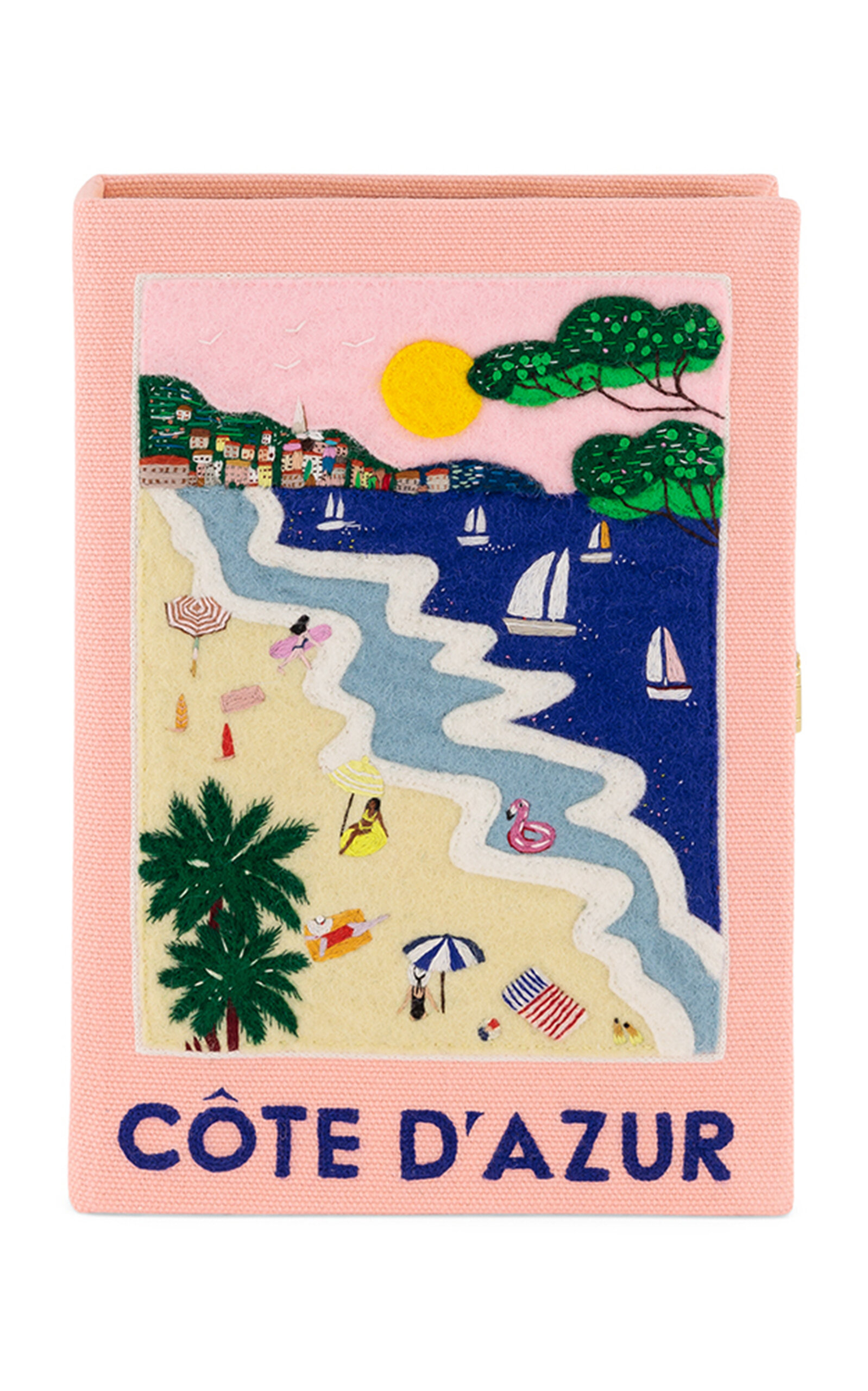 Côte D'Azur Plage Book Clutch
