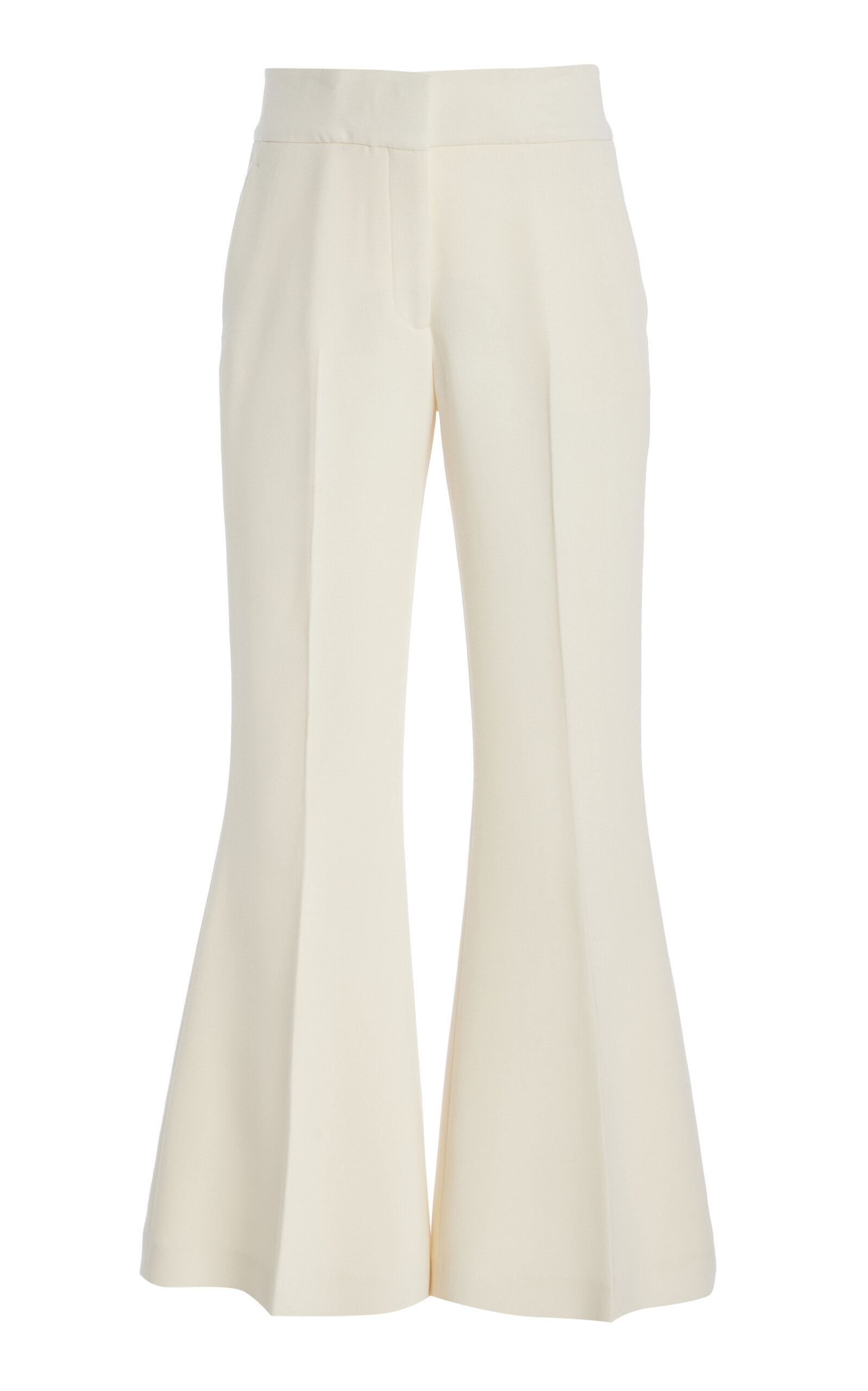 Marsh Wool Crepe Flared Pants